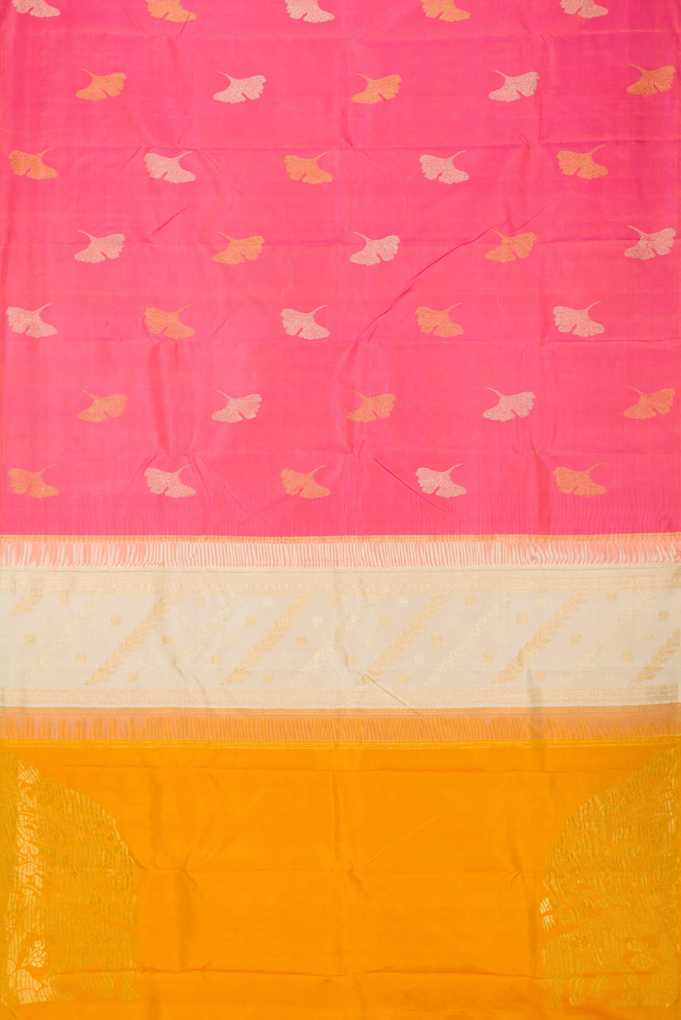 Pink Dual Tone Kanjivaram Saree - Image 5