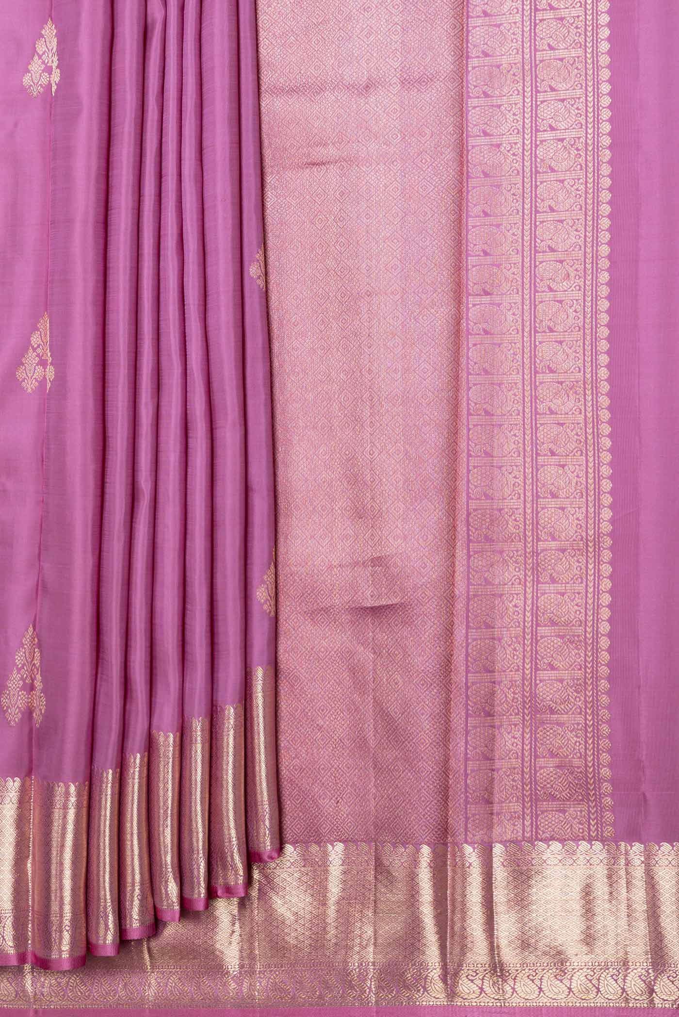Lavender Kanjivaram Saree - Image 4