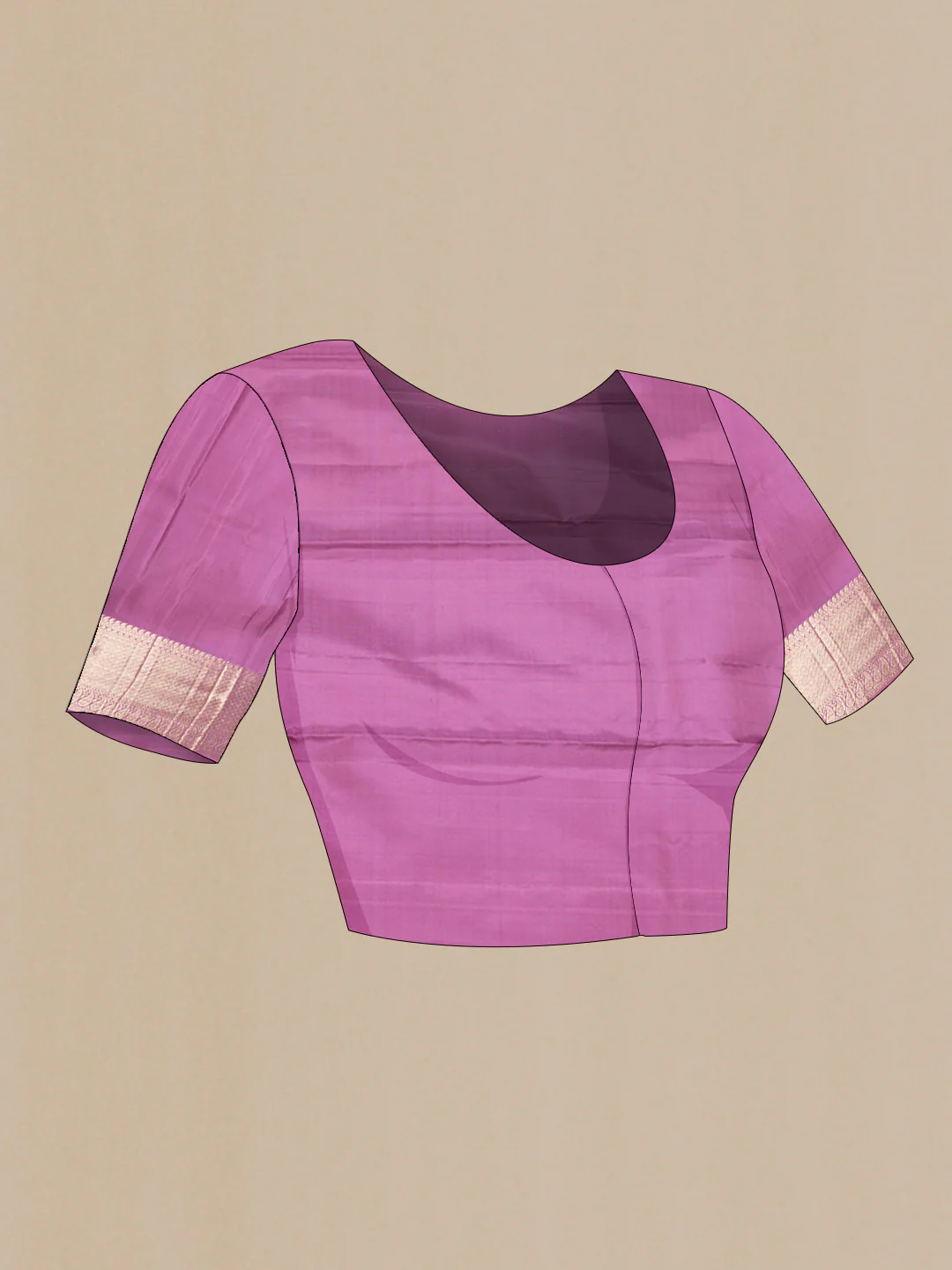Lavender Kanjivaram Saree - Image 5
