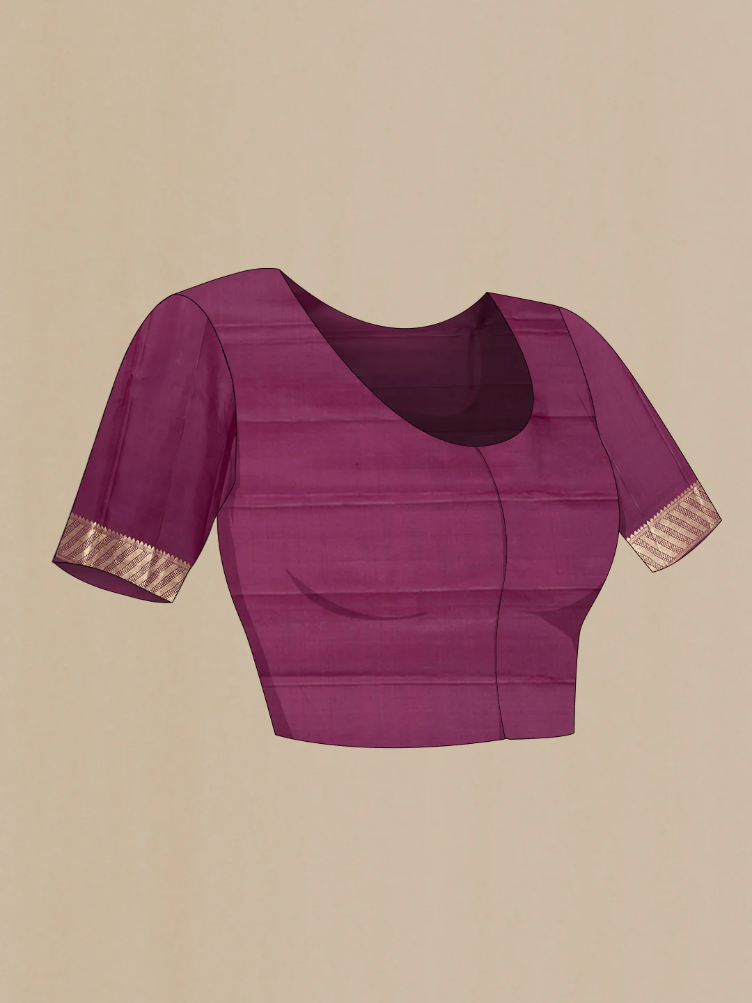 Pink Dual Tone Kanjivaram Saree - Image 5