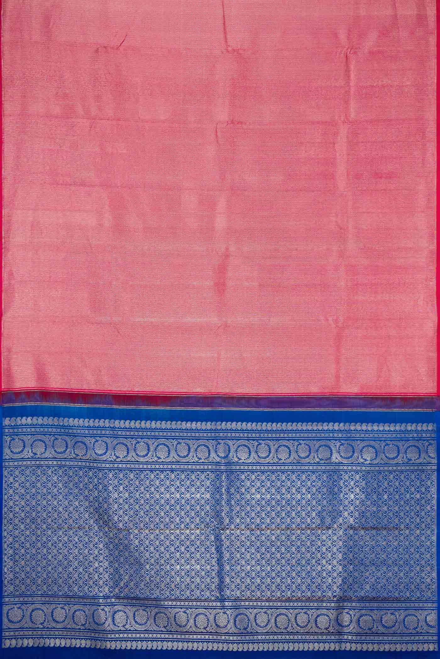 Pink Dual Tone Kanjivaram Saree - Image 5