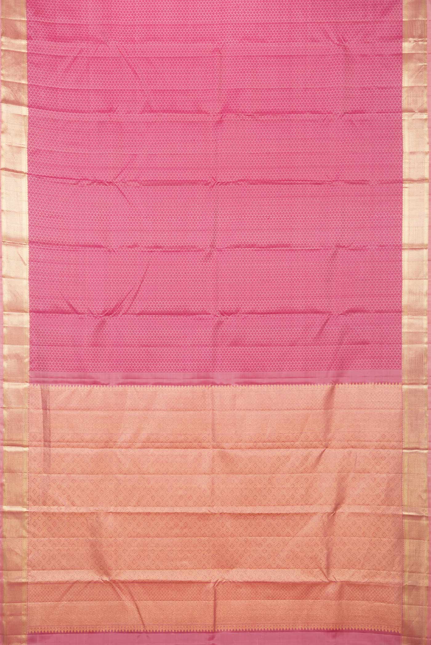 Pink Dual Tone Kanjivaram Saree - Image 6