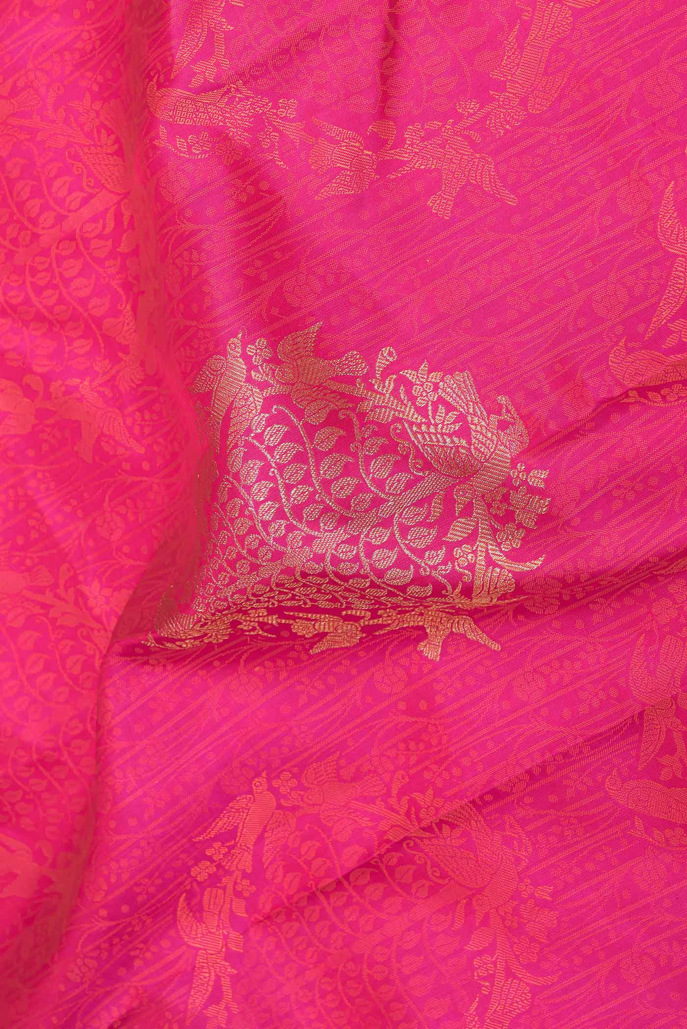 Pink Dual Tone Kanchipuram Saree - Image 2