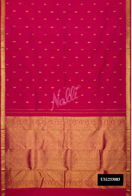 Pink Dual Tone Kanchipuram Silk Saree
