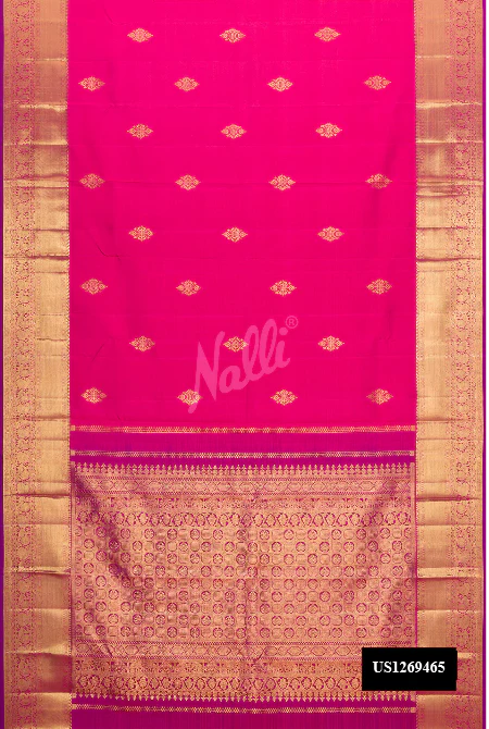 Pink Dual Tone Kanchipuram Silk Saree