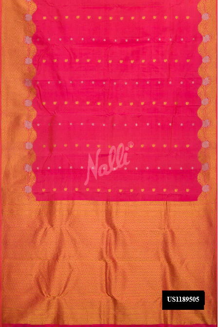 Pink Dual Tone Kanchipuram Silk Saree