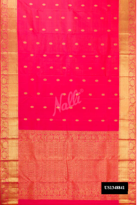 Pink Dual Tone Kanchipuram Silk Saree