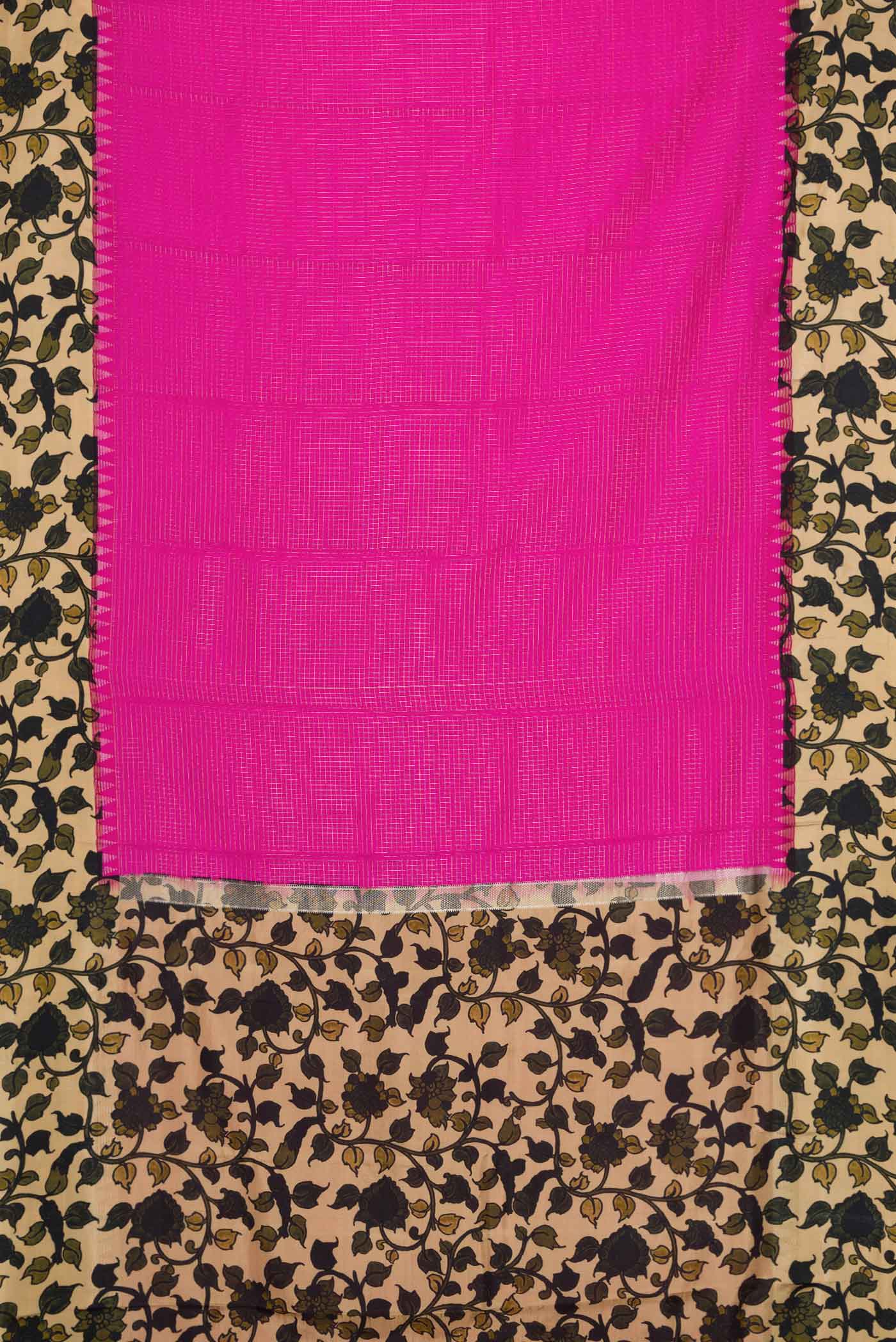 Pink Dual Tone Kanjivaram Silk Saree - Image 6