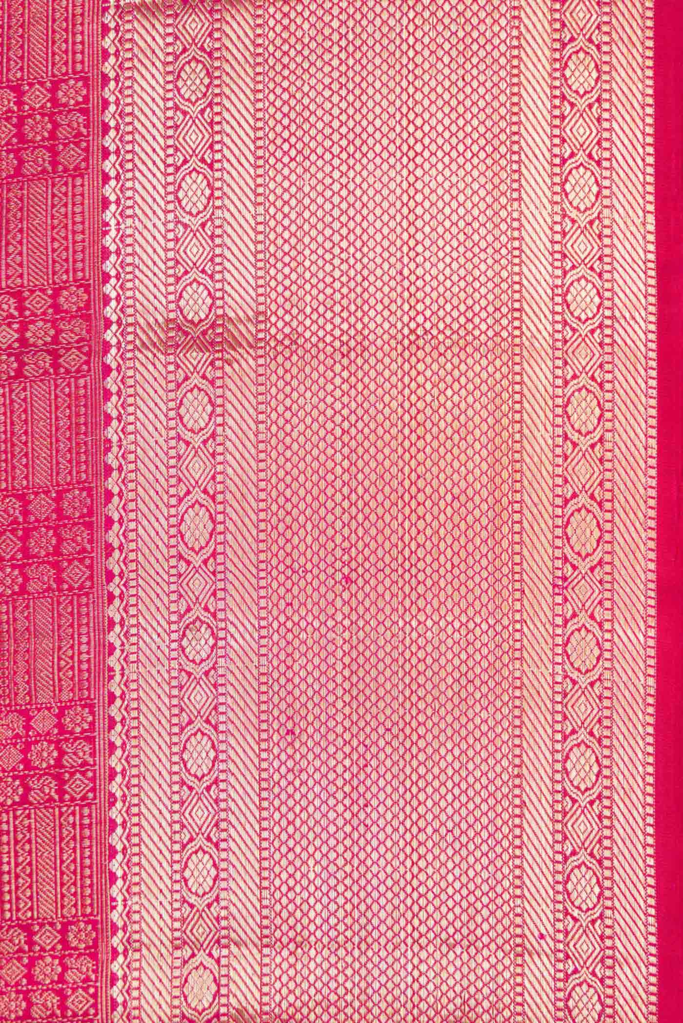 Pink Dual Tone Kanchipuram Silk Saree - Image 3