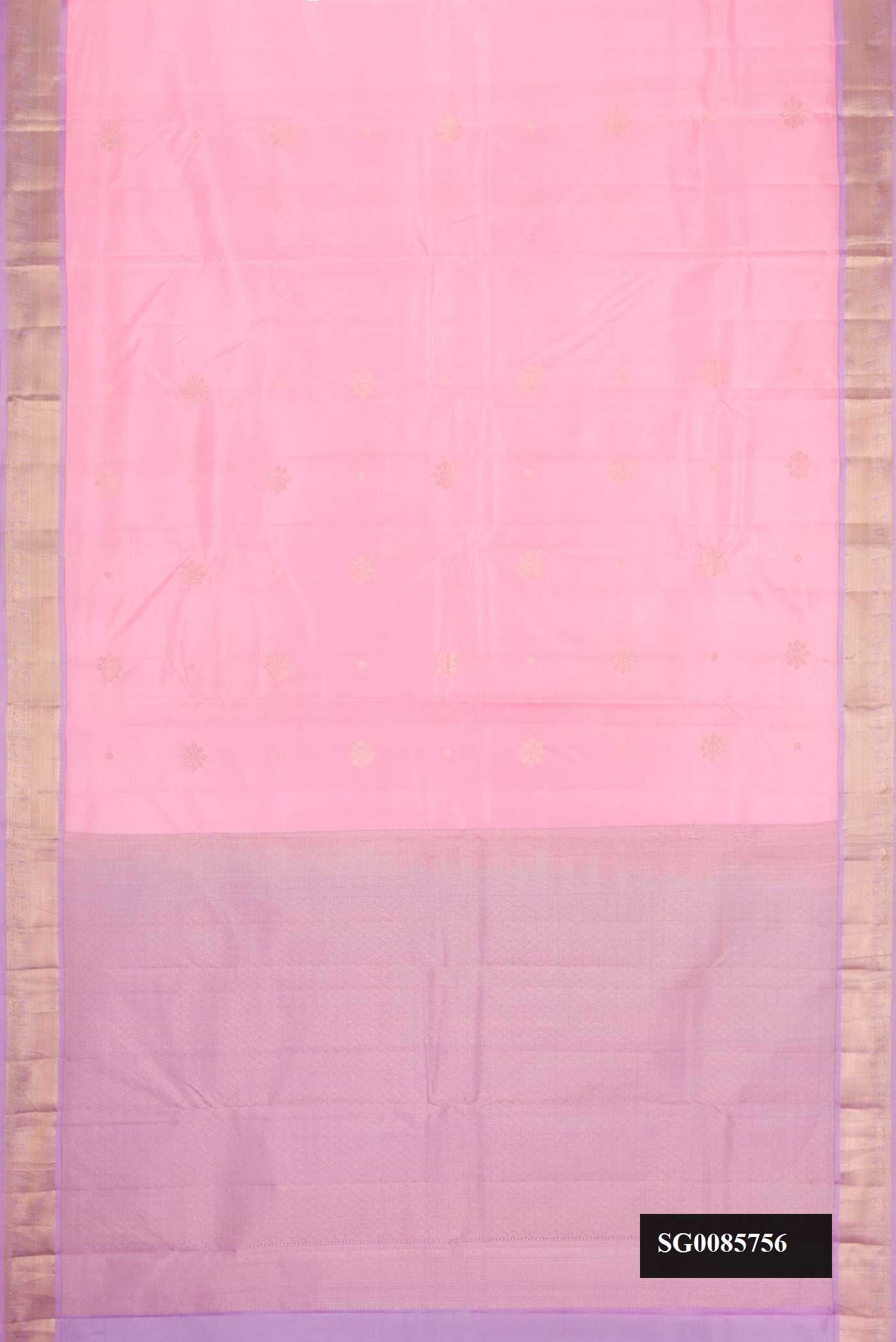 Pink Dual Tone Kanchipuram Silk Saree