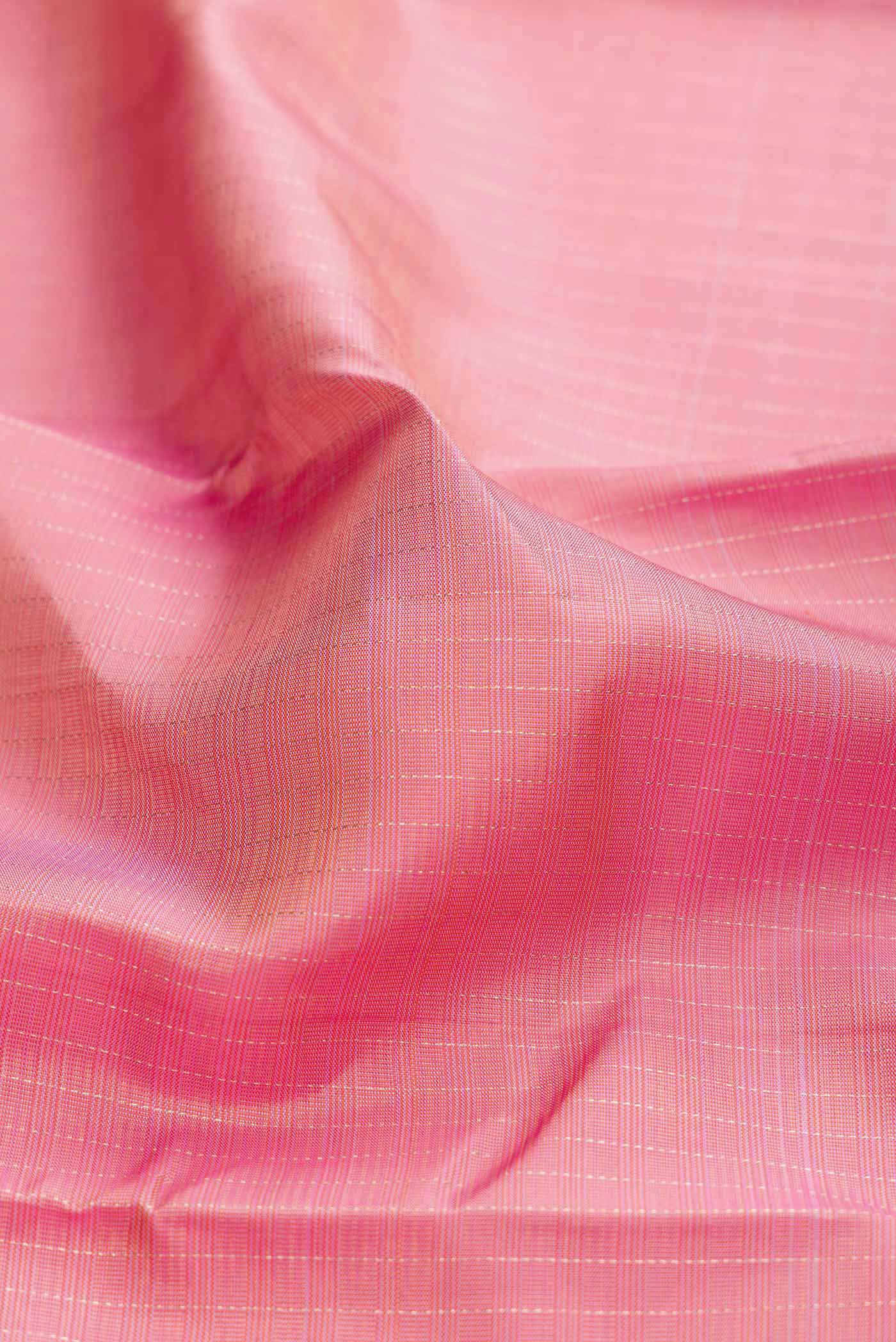 Pink Dual Tone Kanchipuram Silk Saree - Image 2