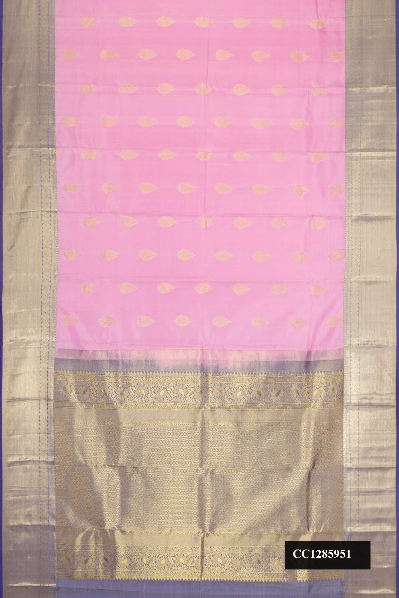 Pink Dual Tone Kanchipuram Silk Saree