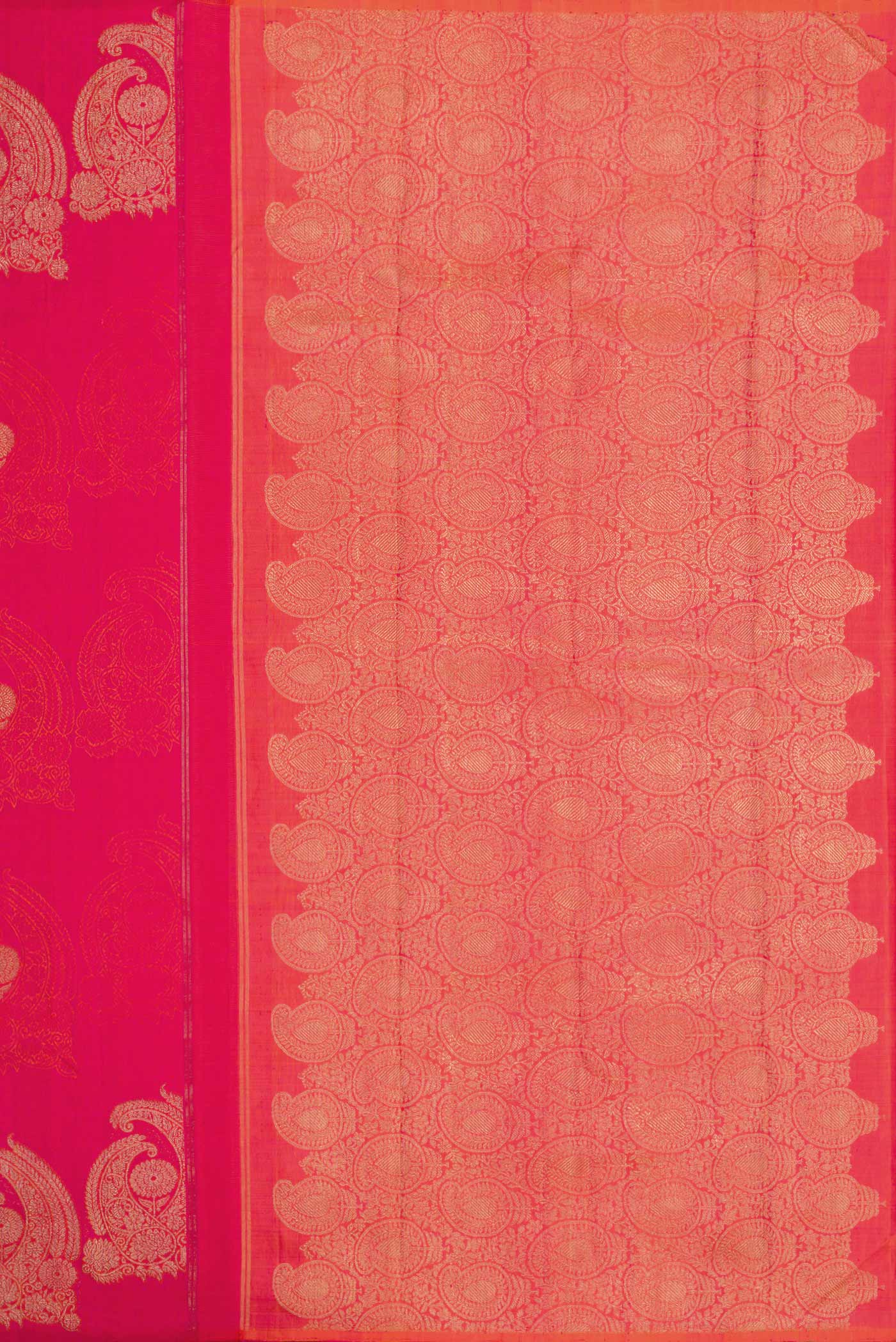 Pink Dual Tone Kanchipuram Silk Saree - Image 7