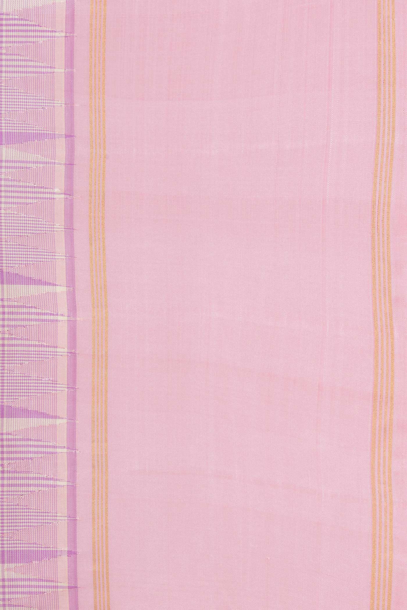 Pink Dual Tone Kanjivaram Silk Saree - Image 3