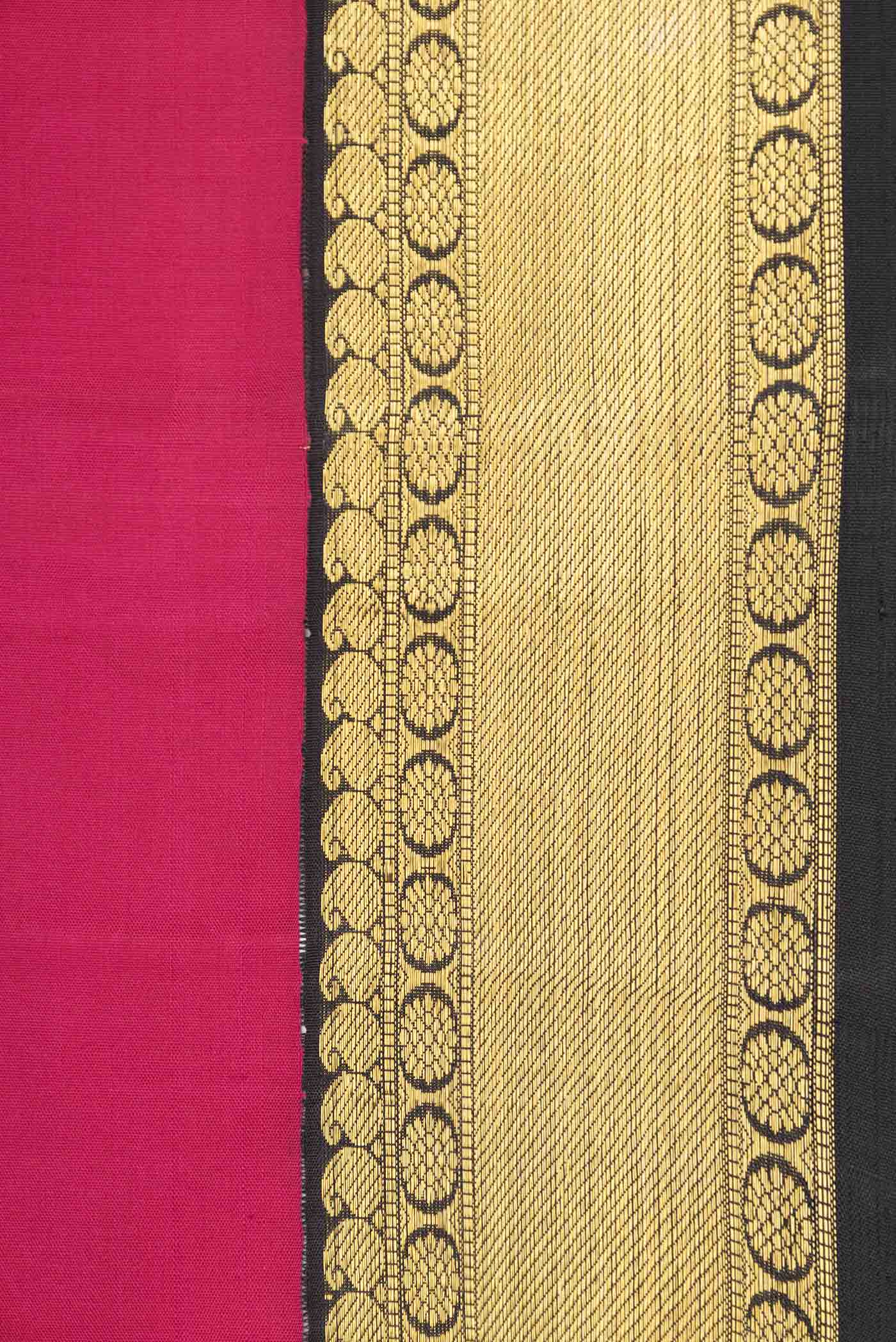 Pink Dual Tone Kanjivaram Silk Saree - Image 3