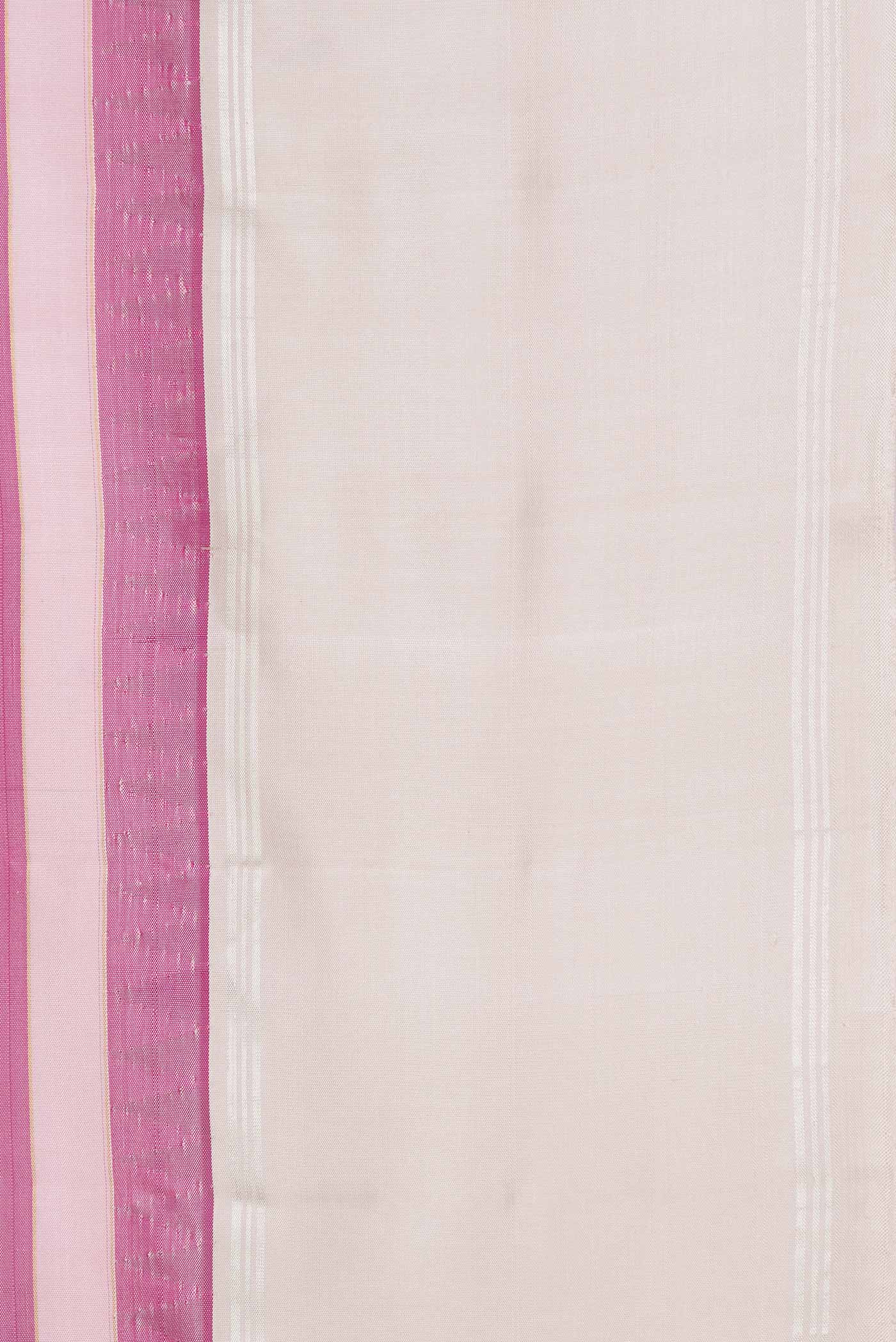 Pink Dual Tone Kanjivaram Silk Saree - Image 3