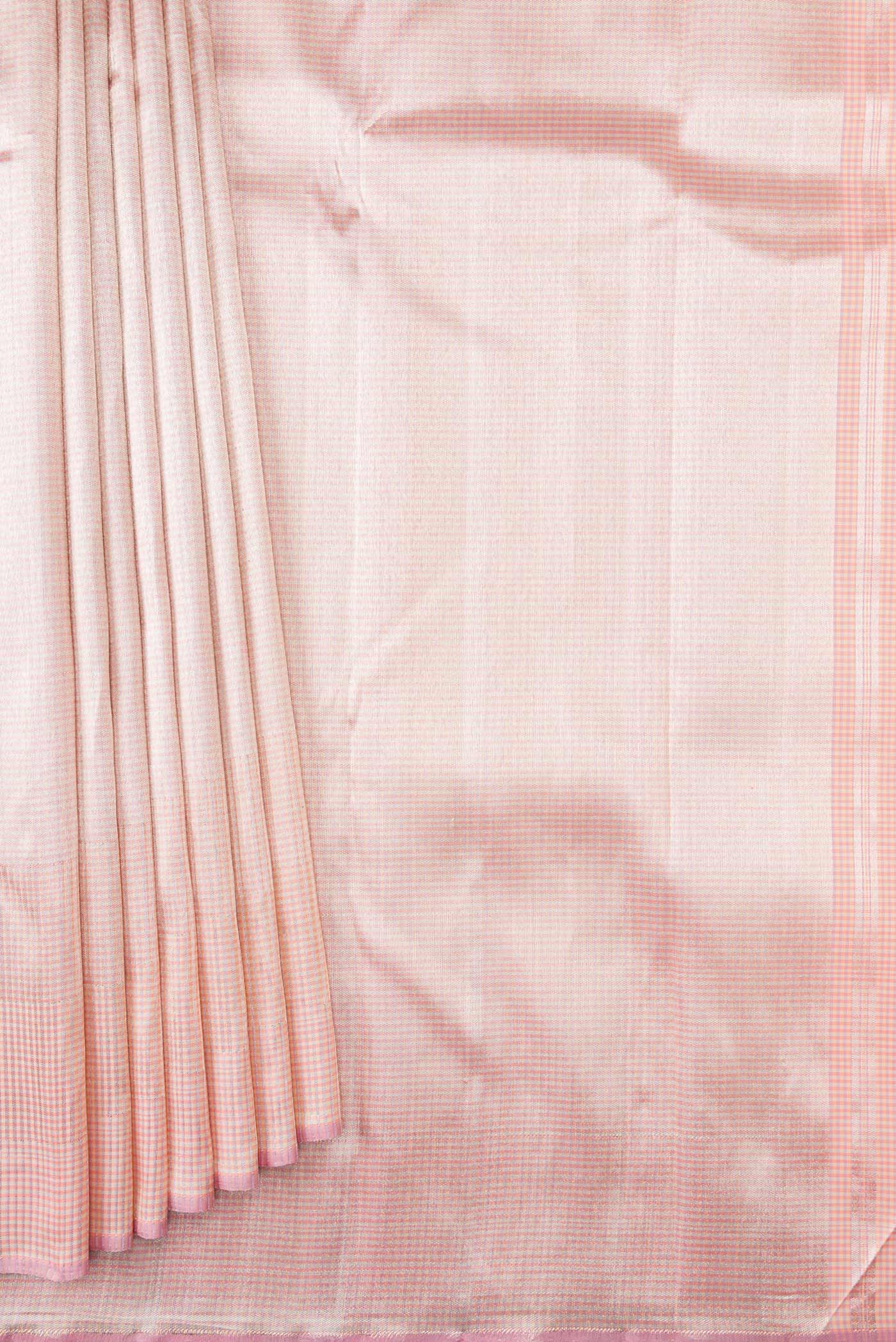 Pink Dual Tone Kanchipuram Silk Saree - Image 4