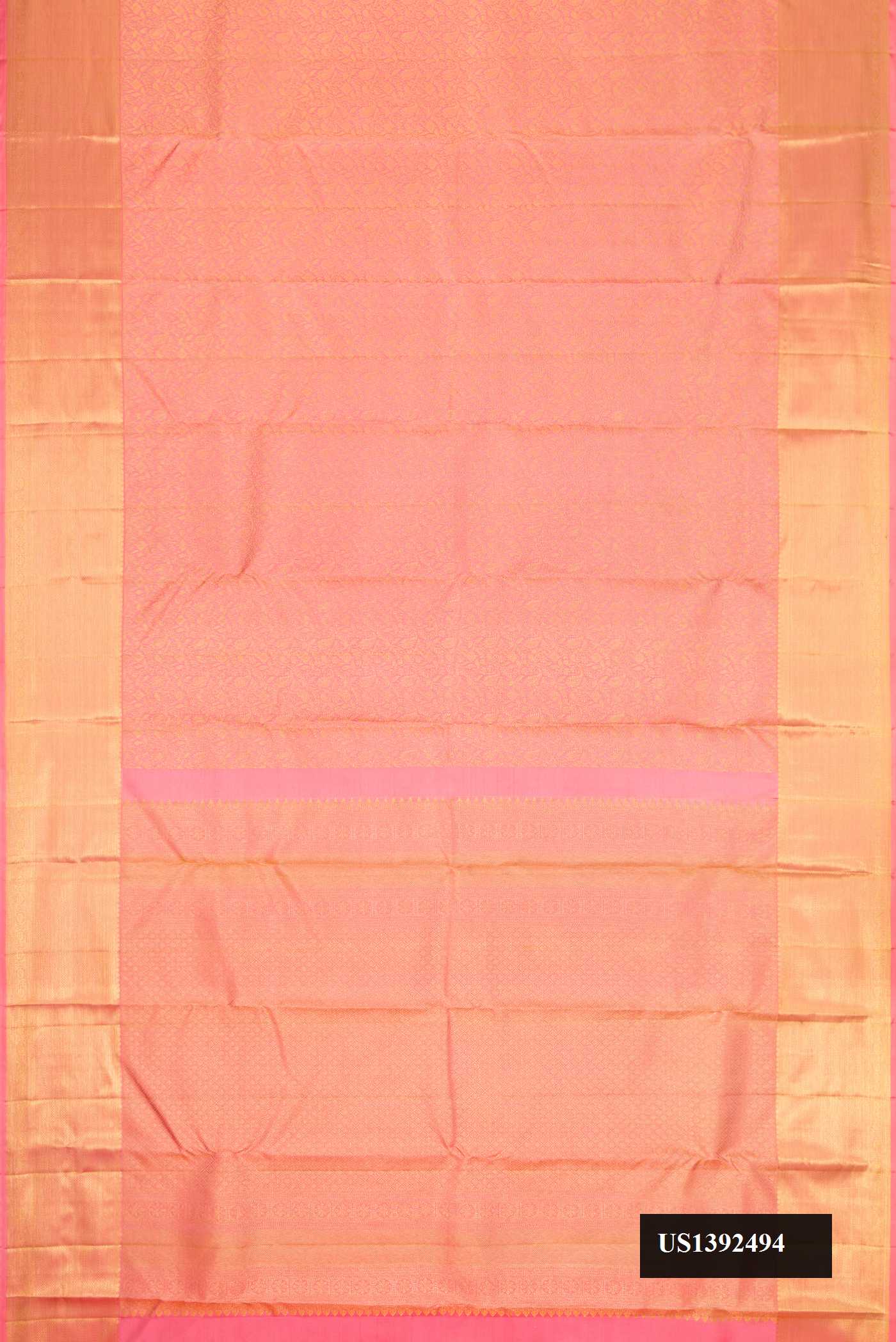 Pink Dual Tone Kanchipuram Silk Saree