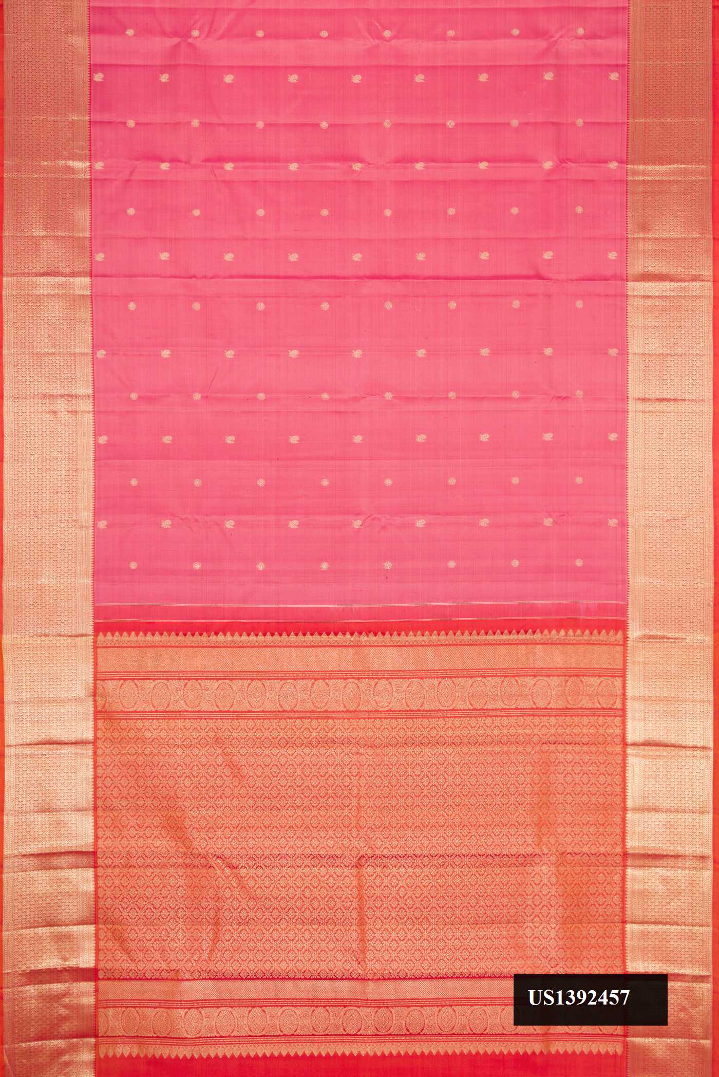 Pink Dual Tone Kanchipuram Silk Saree