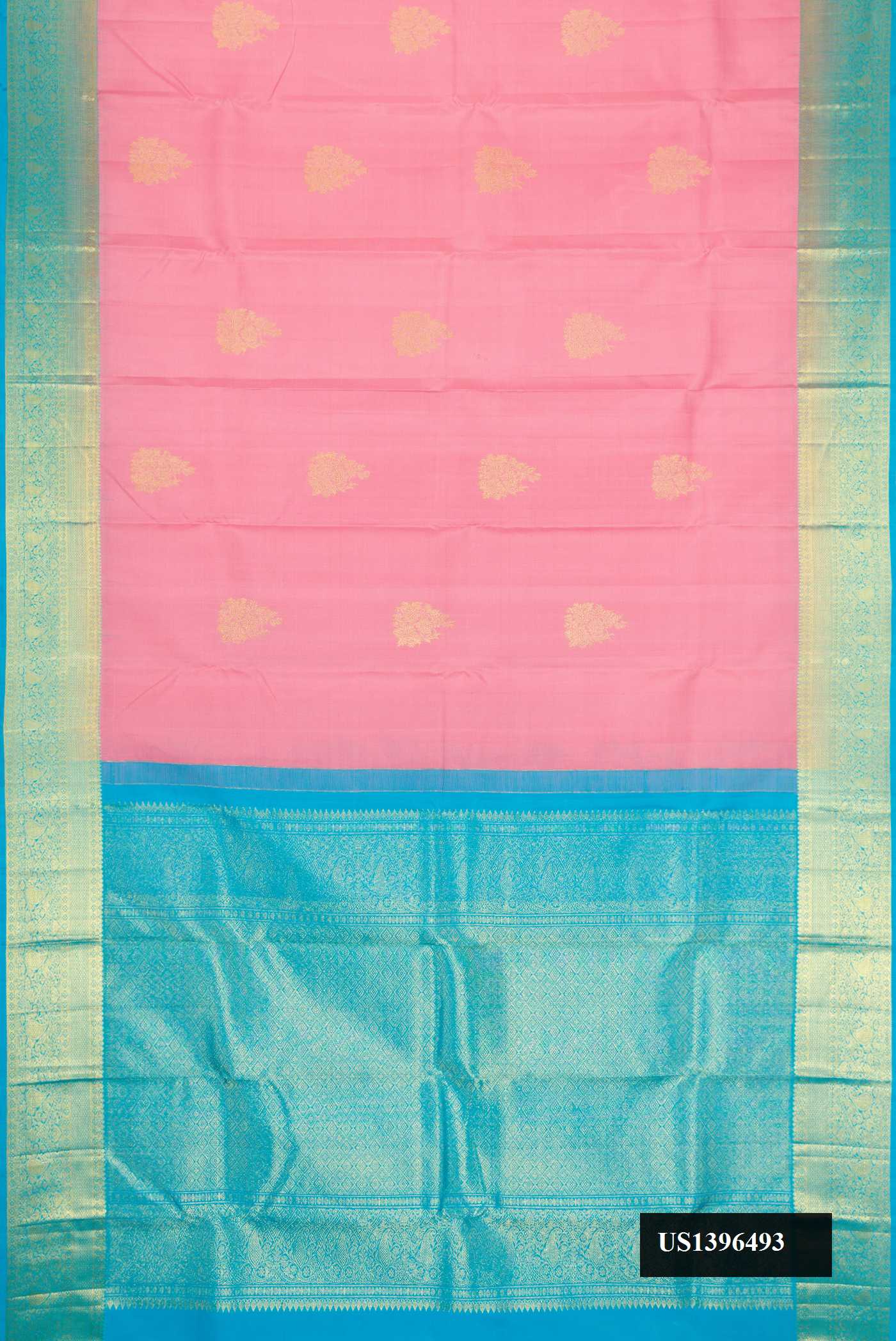 Pink Dual Tone Kanchipuram Silk Saree