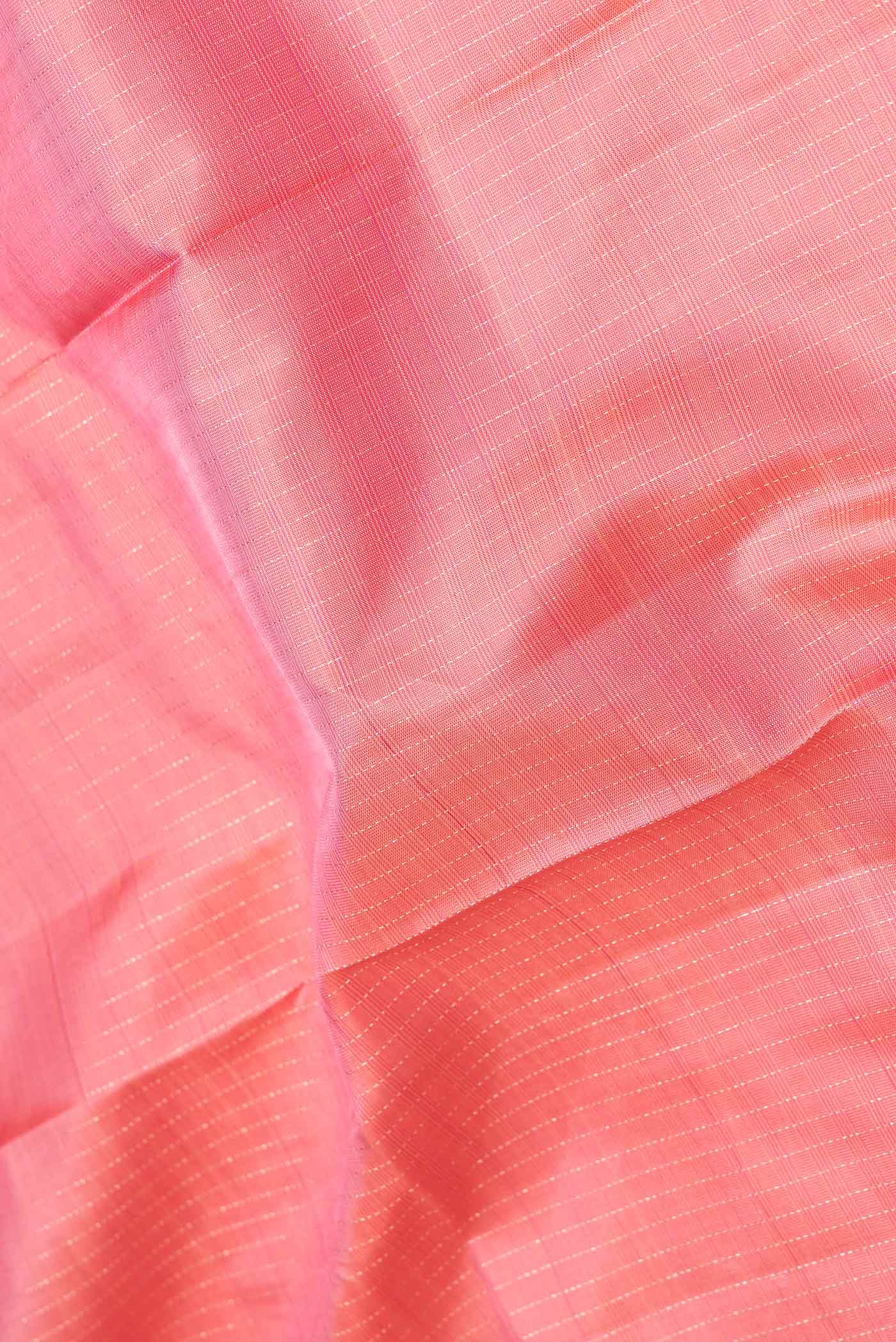 Coral Kanchipuram Silk Saree - Image 2