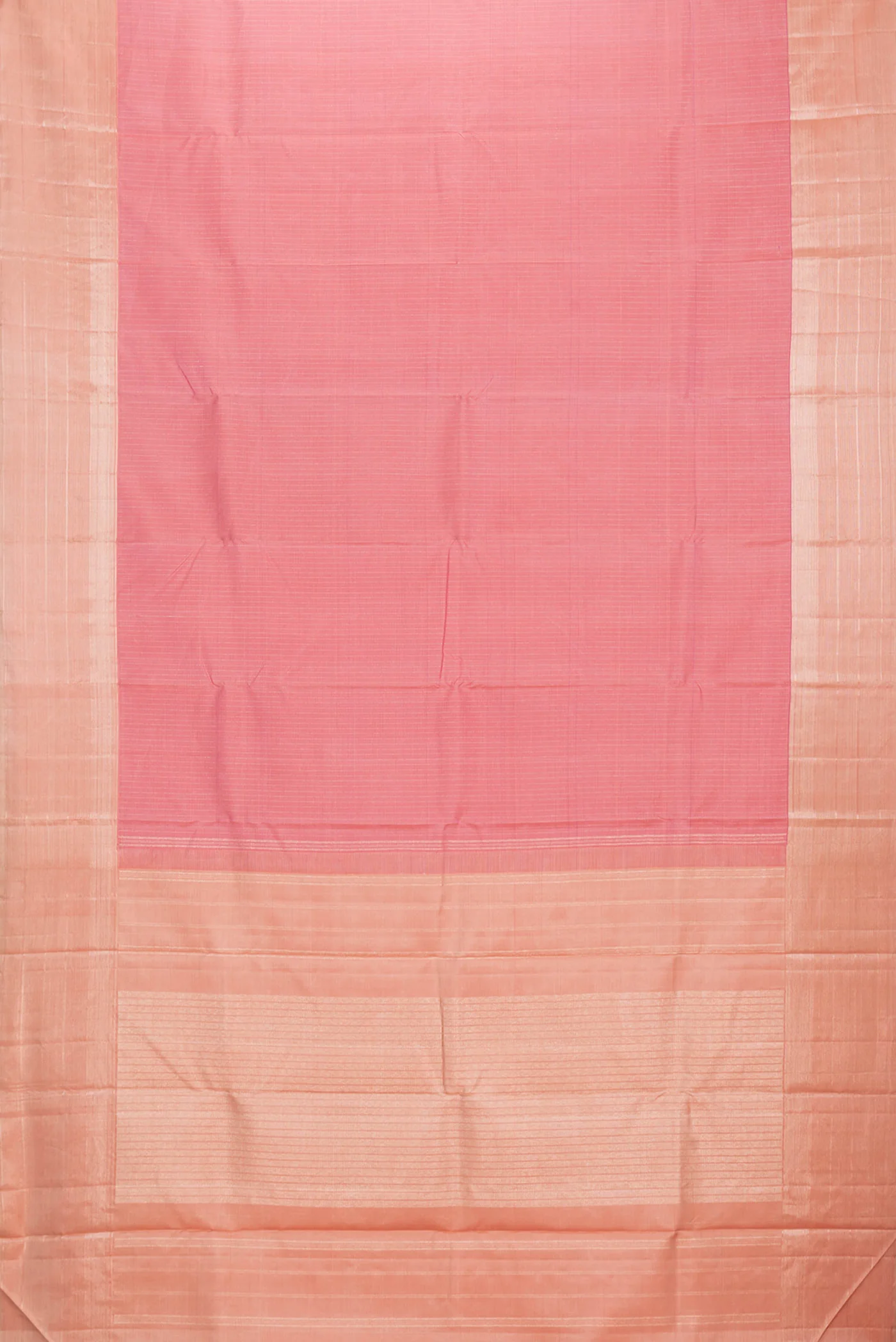 Coral Kanchipuram Silk Saree - Image 6