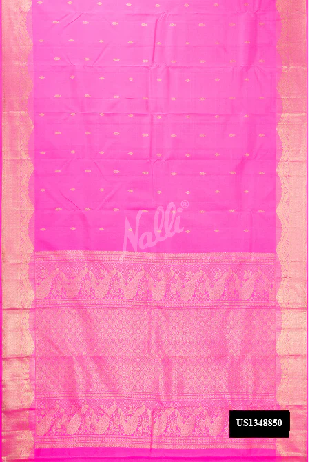 Pink Dual Tone Kanchipuram Silk Saree