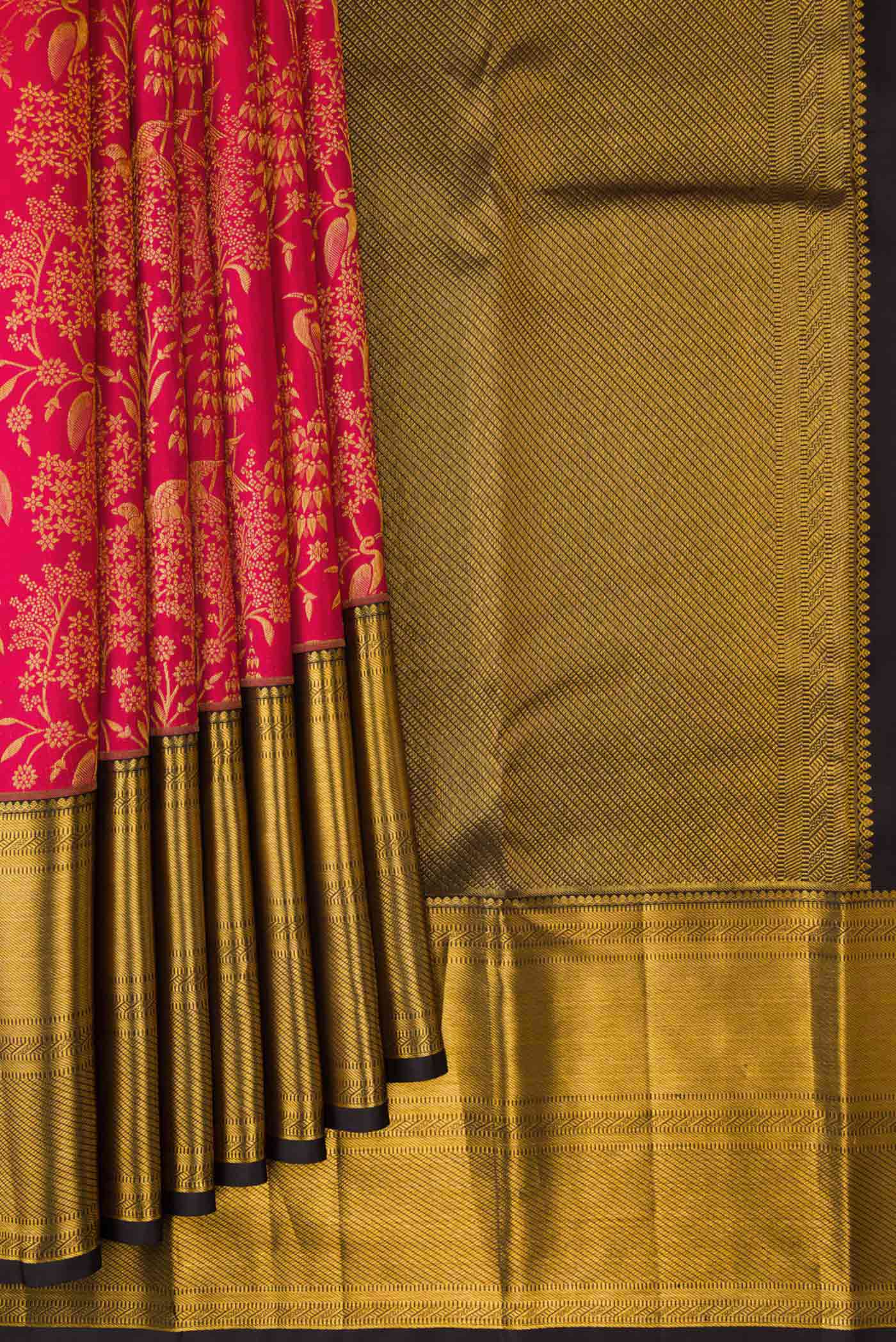 Pink Kanchipuram Silk Saree - Image 4