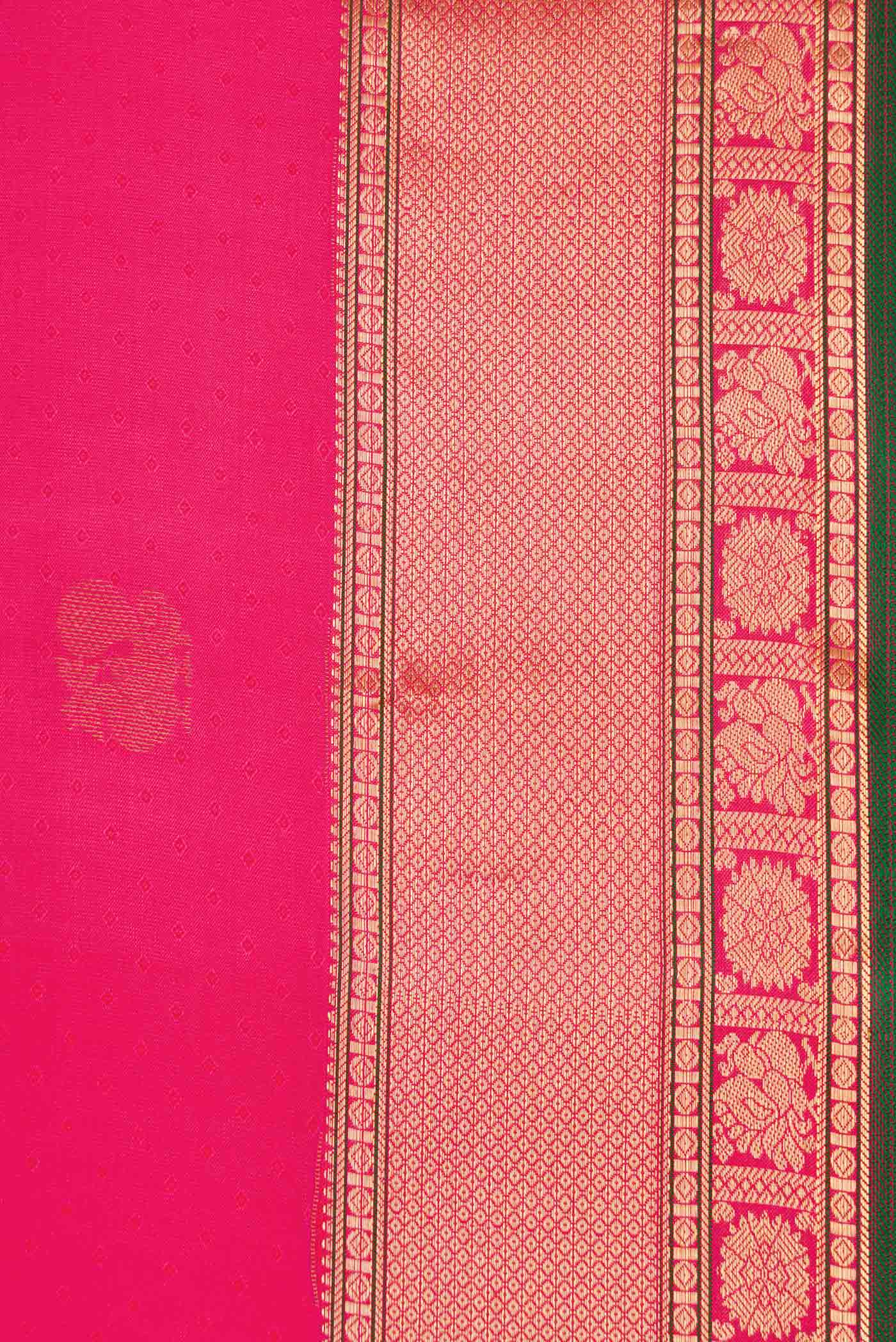Pink Dual Tone Kanchipuram Silk Saree - Image 3