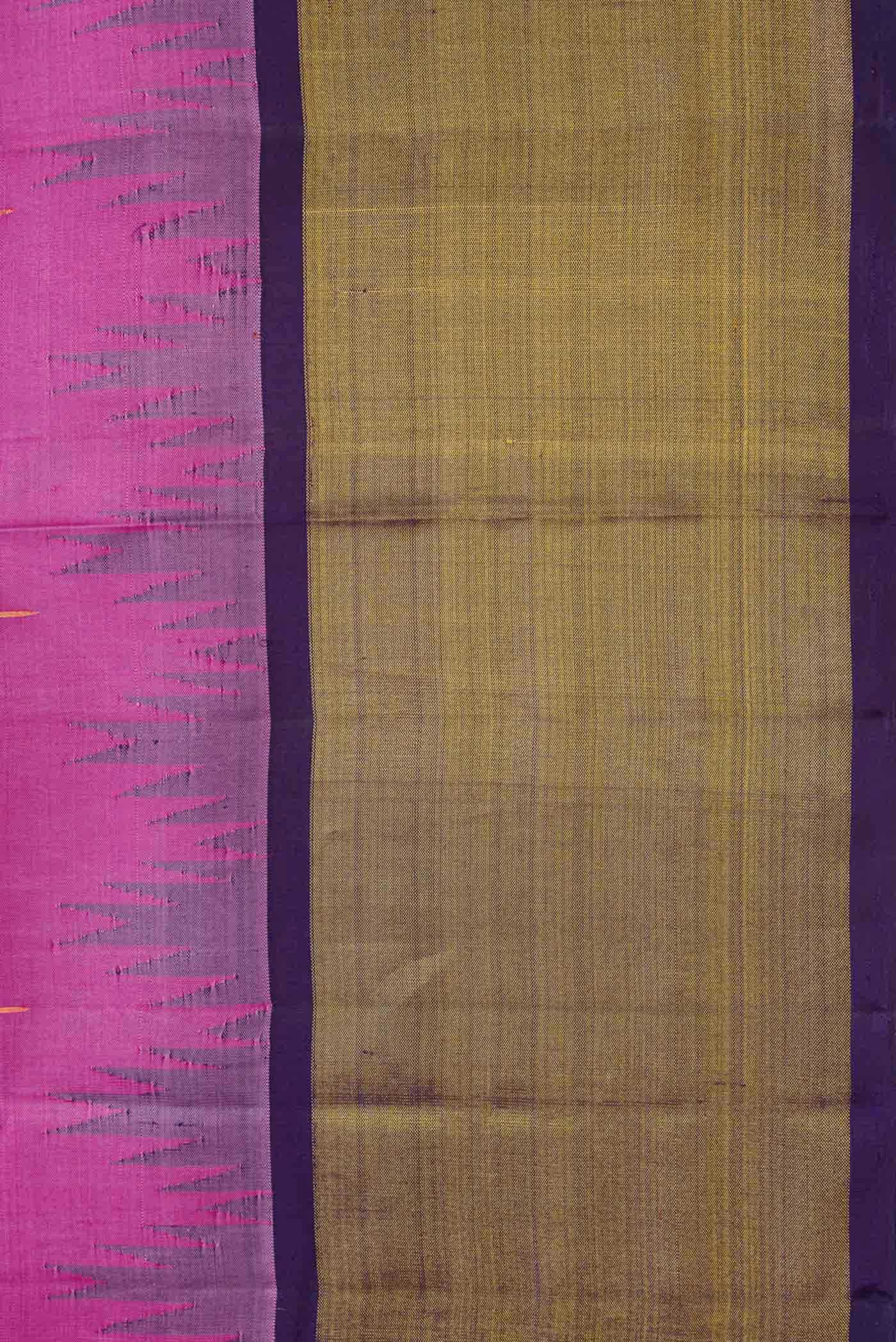 Pink Dual Tone Kanchipuram Silk Saree - Image 5
