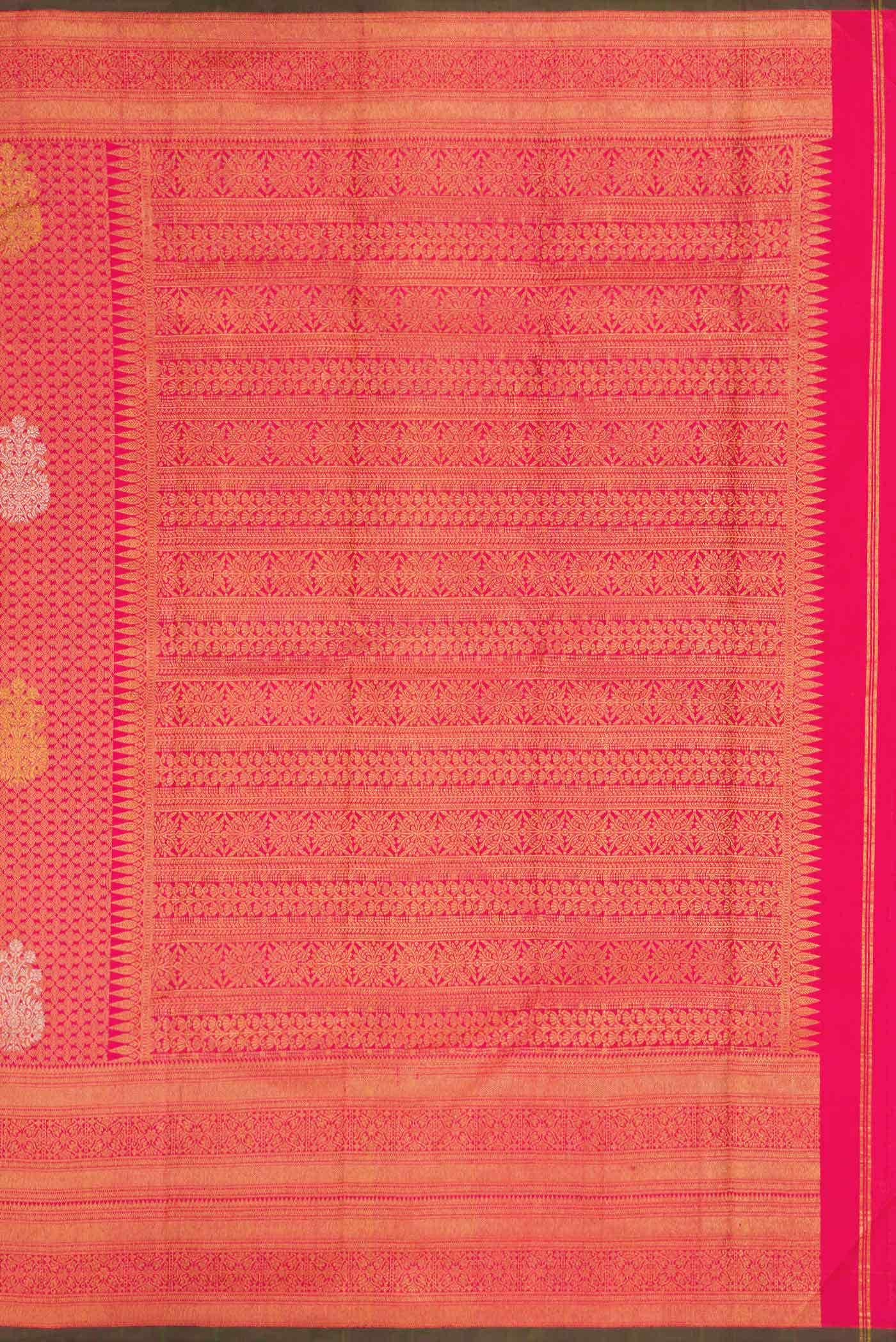 Pink Dual Tone Kanchipuram Silk Saree - Image 5