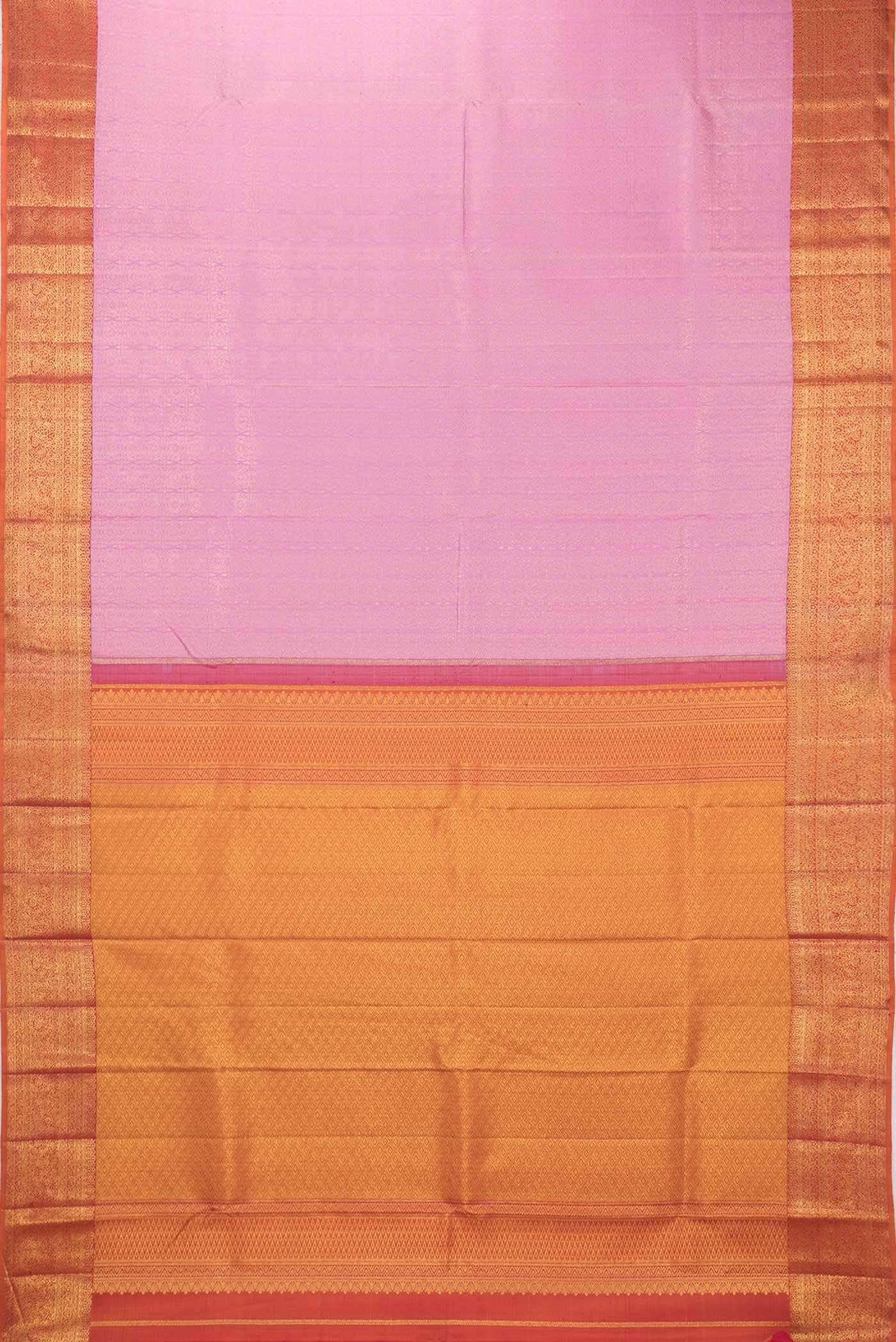 Pink Dual Tone Kanchipuram Silk Saree - Image 4