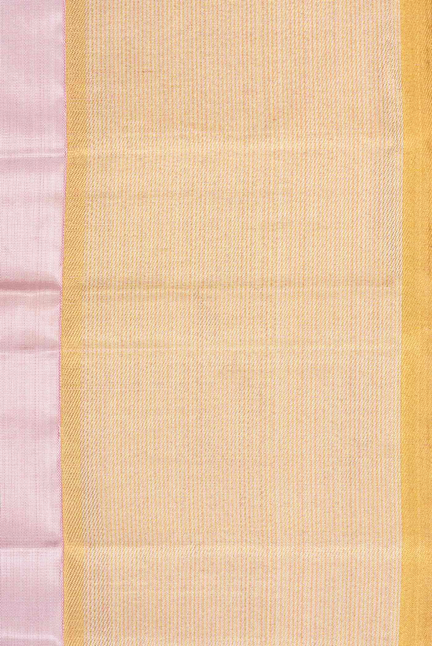 Pink Dual Tone Kanjivaram Tissue Silk Saree - Image 3