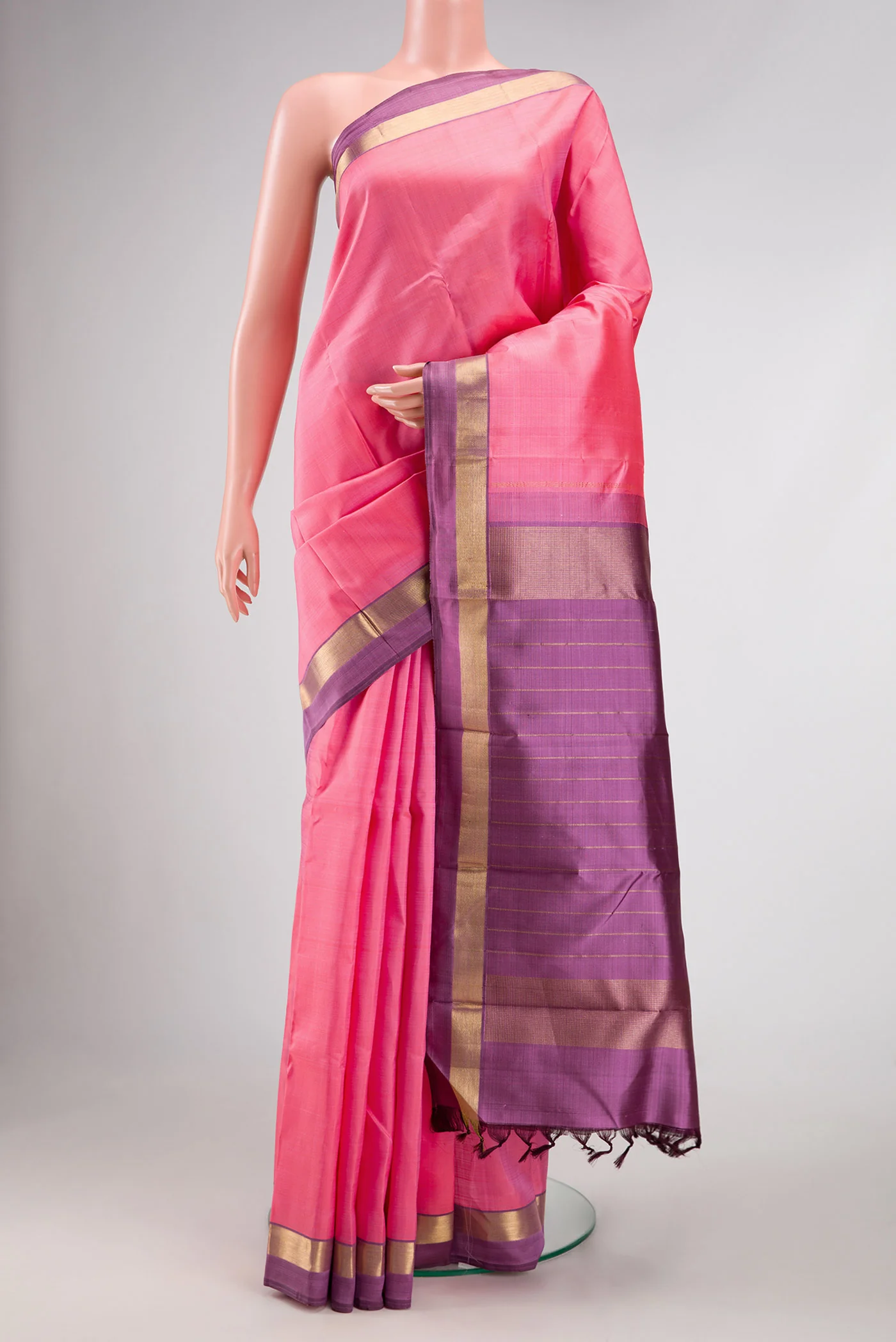 Pink Kanjivaram Silk Saree
