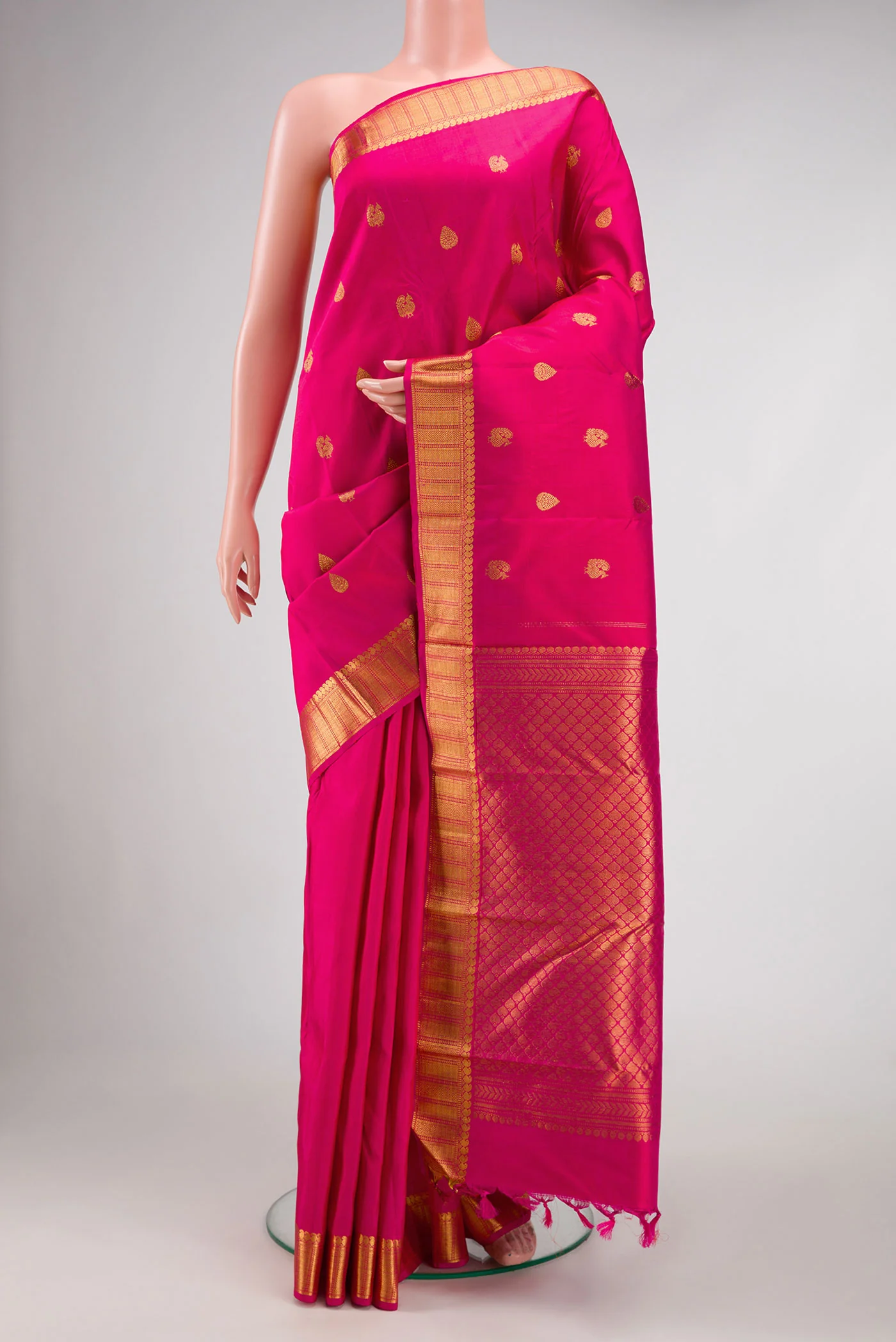 Pink Kanjivaram Silk Saree