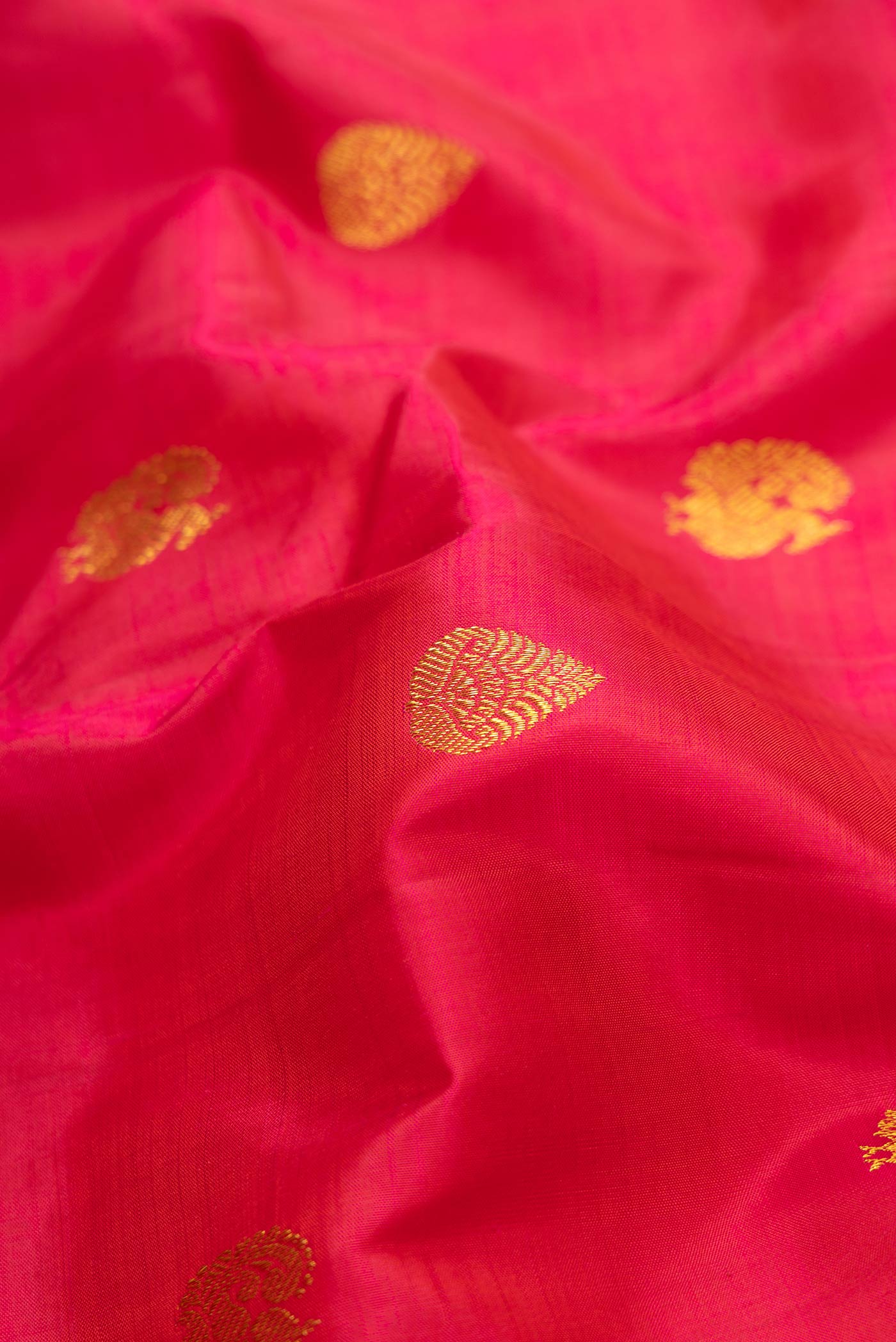 Pink Dual Tone Kanjivaram Silk Saree - Image 2