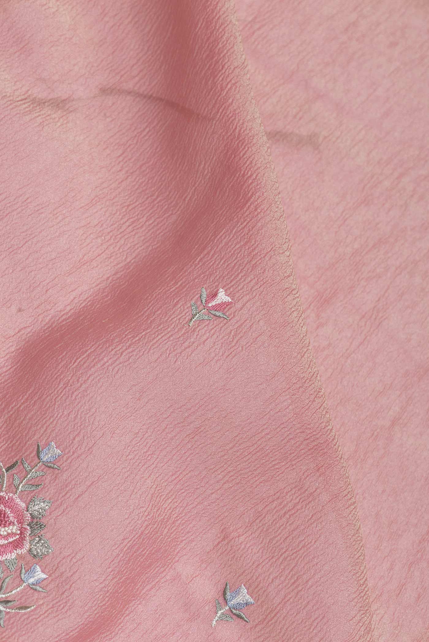 Pink Dual Tone Kota Silk Saree - Image 2