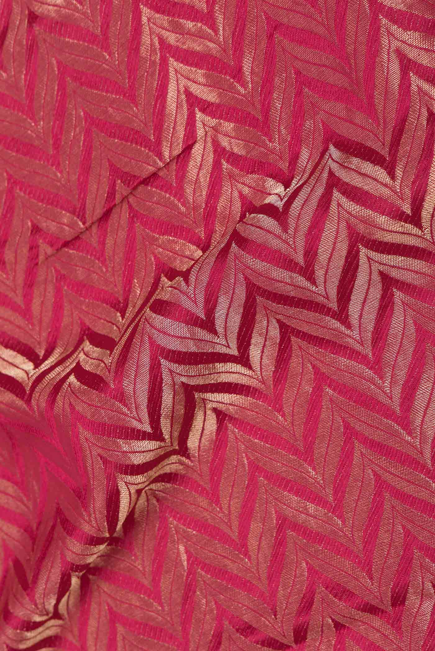 Pink Mysore Crepe Saree - Image 2