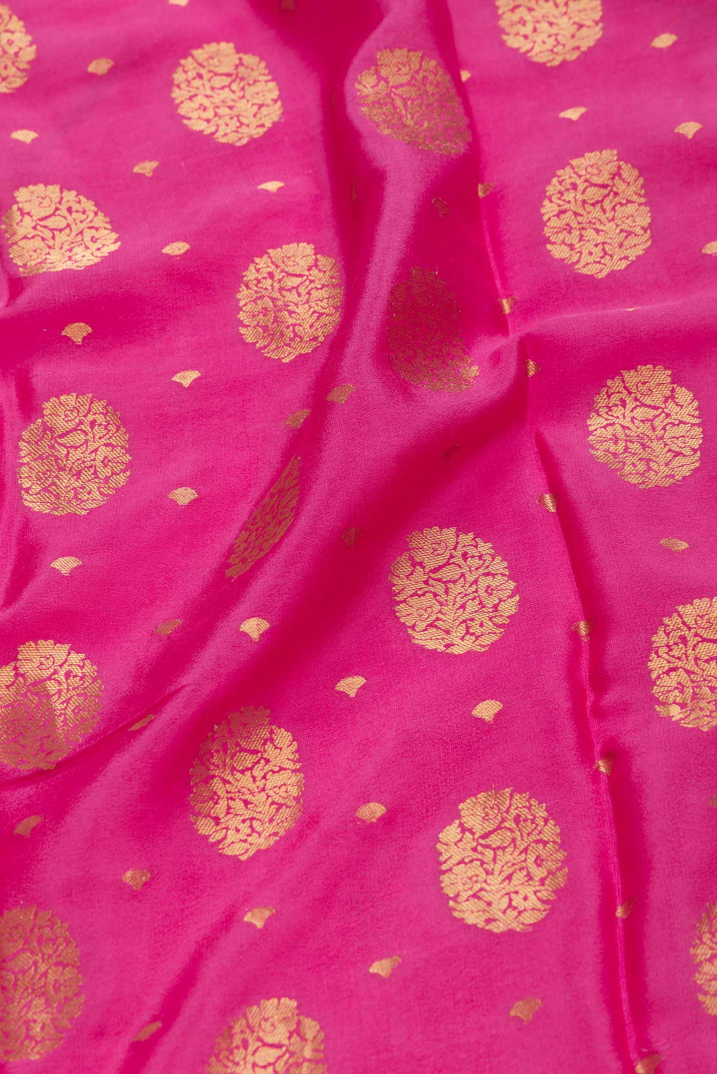 Pink Dual Tone Mysore Georgette Saree - Image 2