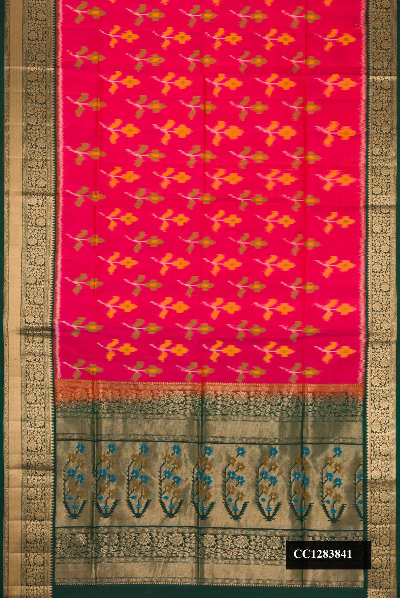 Pink Dual Tone Soft Silk Saree