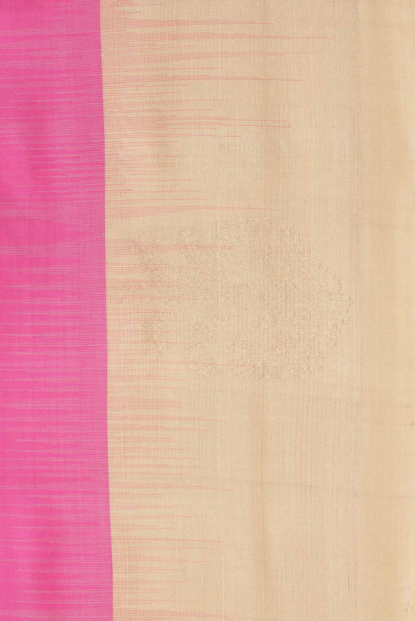 Pink Soft Silk Saree - Image 3