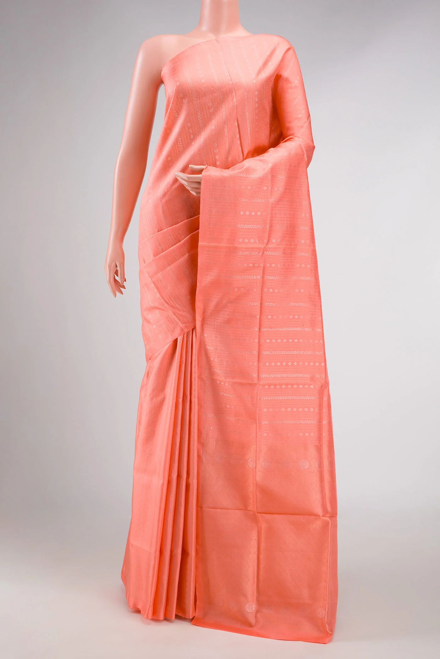 Peach Soft Silk Saree