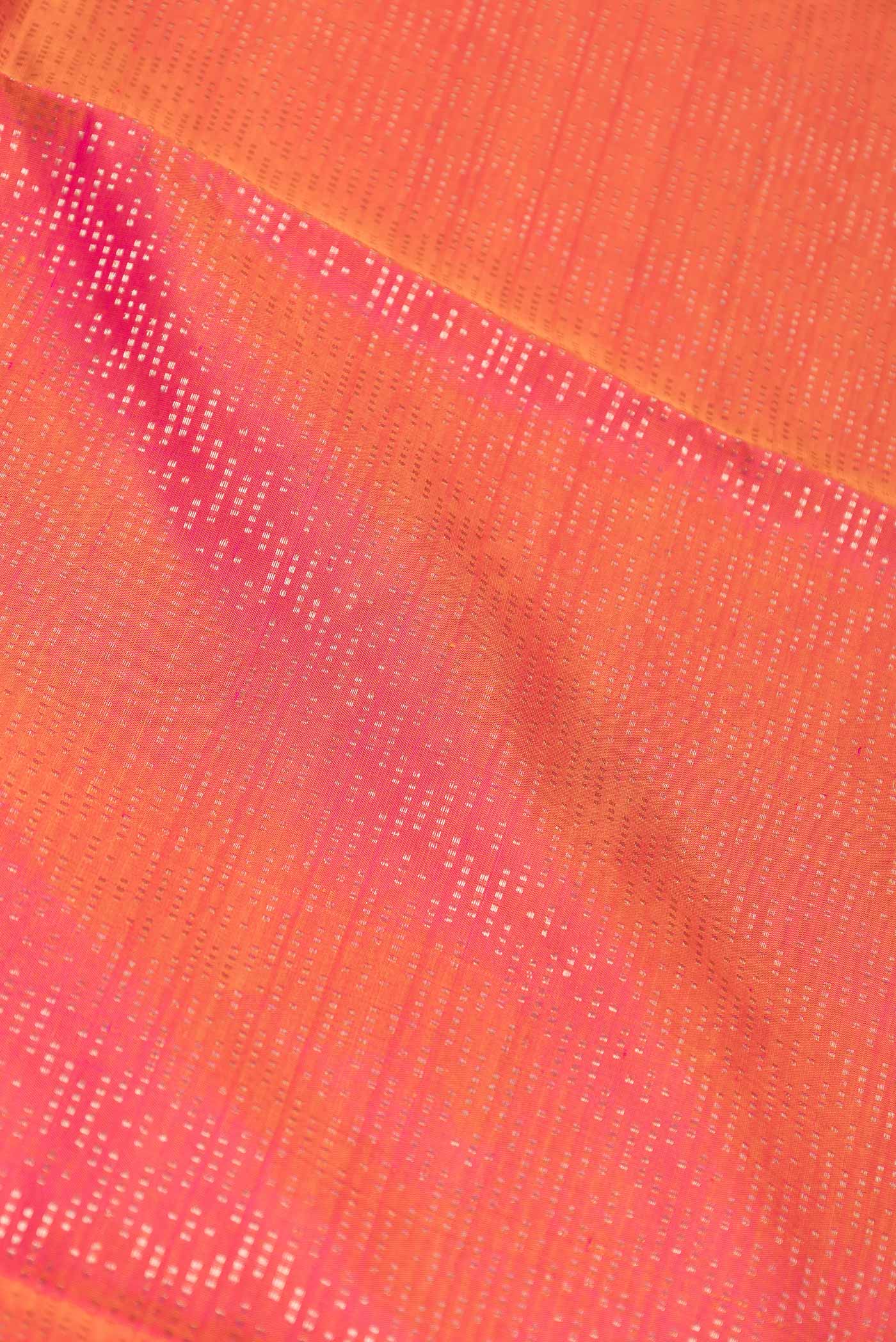 Pink Dual Tone Soft Silk Saree - Image 2