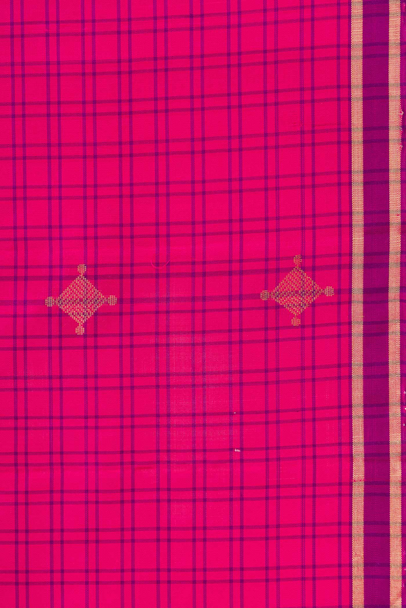 Pink Soft Silk Saree - Image 3