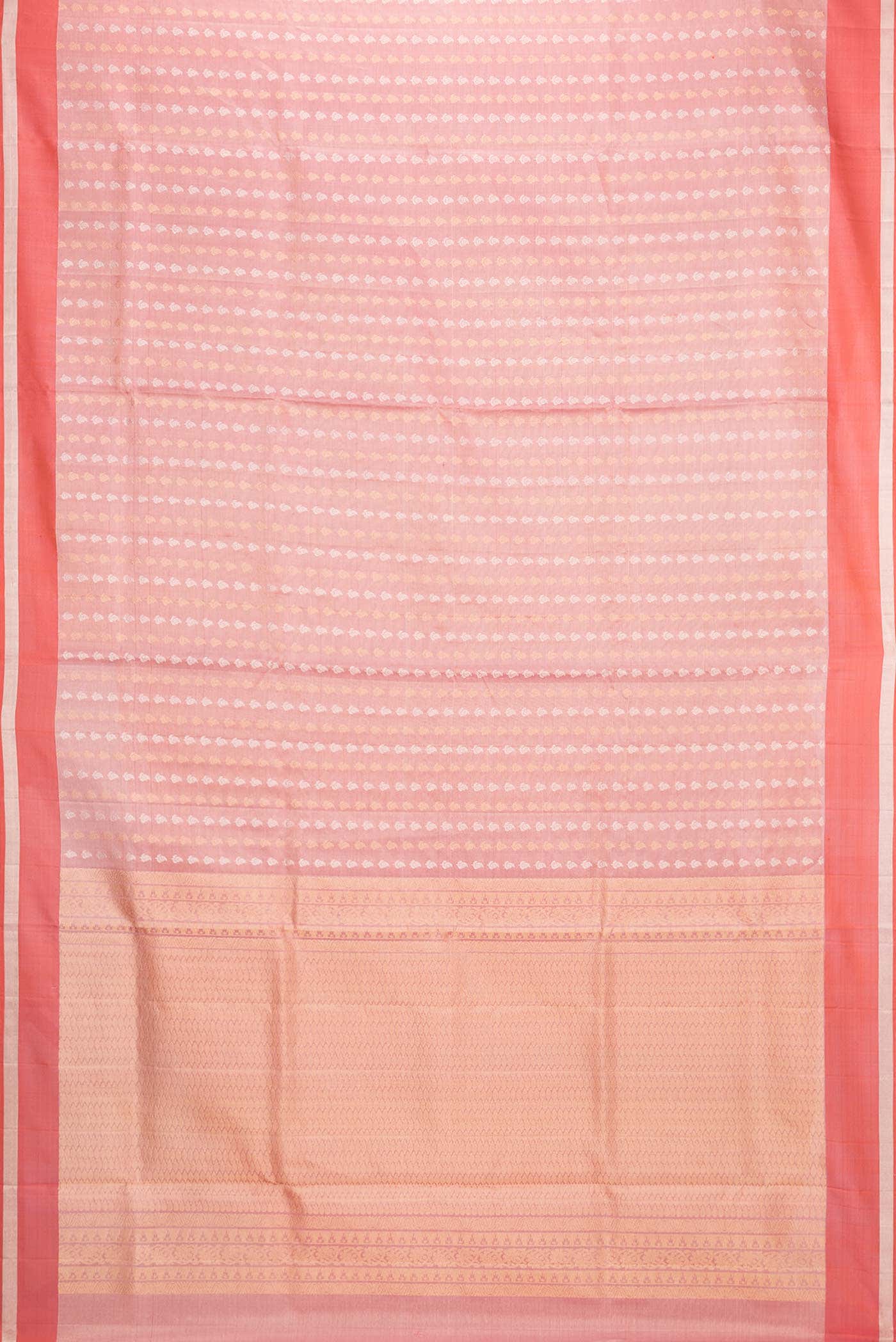 Pink Dual Tone Soft Silk Saree - Image 4