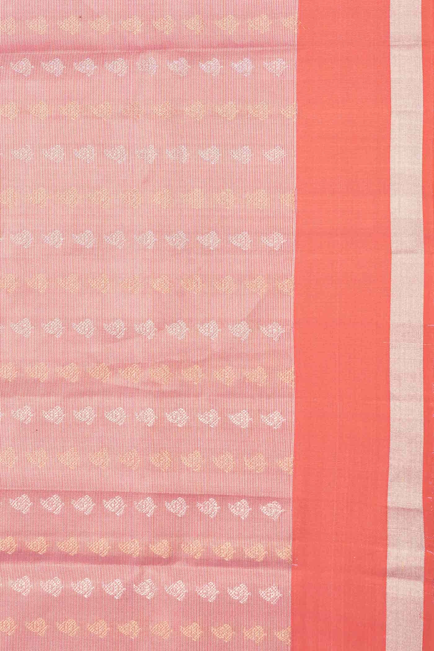 Pink Dual Tone Soft Silk Saree - Image 5
