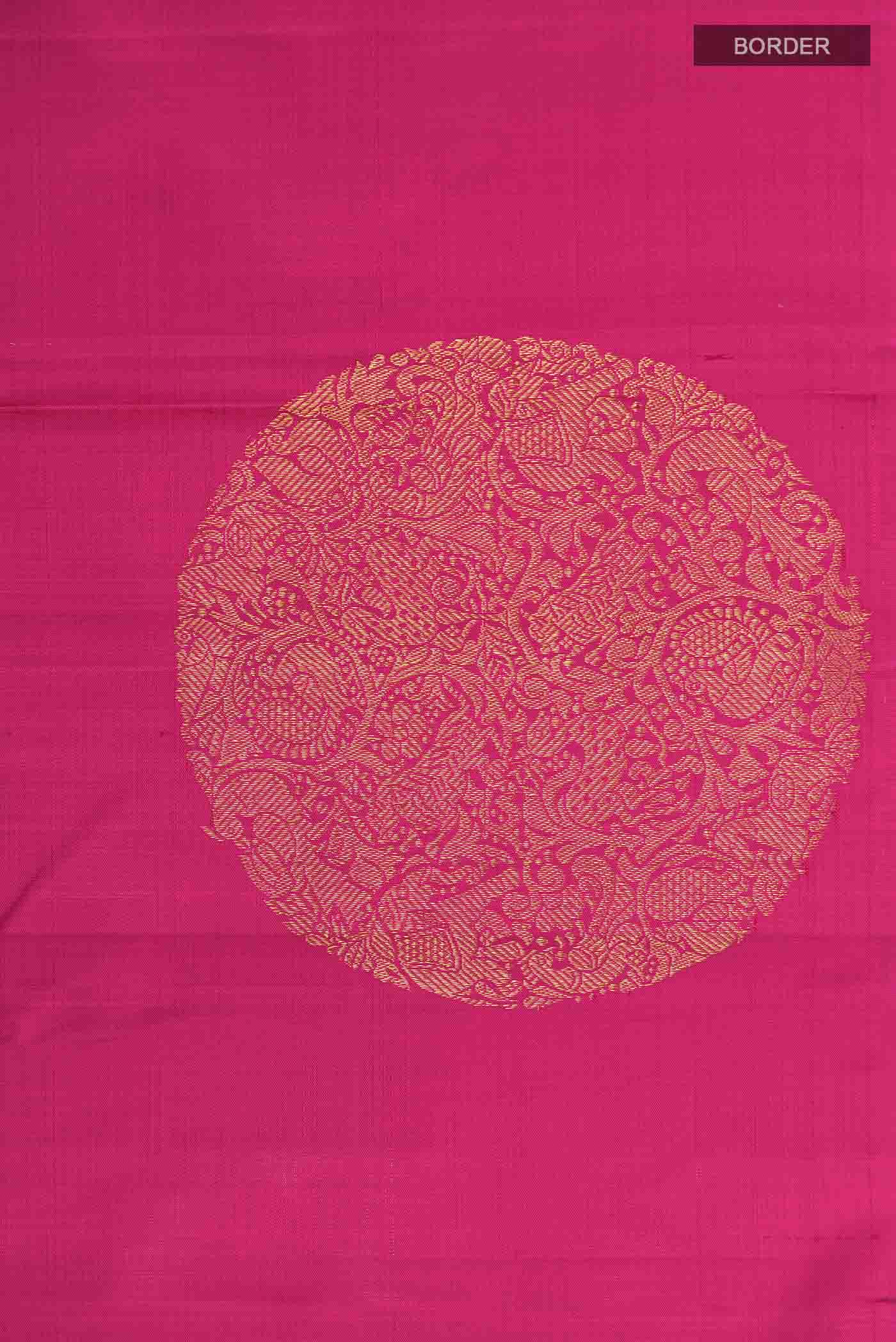 Pink Kanchipuram Silk Saree - Image 3