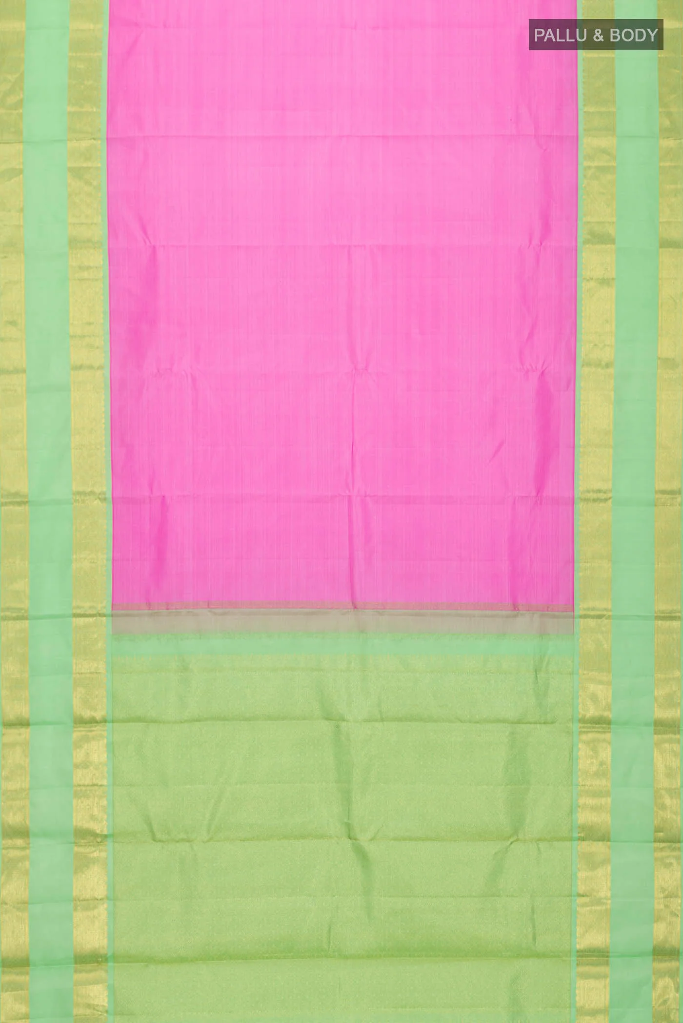 Pink Kanjivaram Silk Saree - Image 6