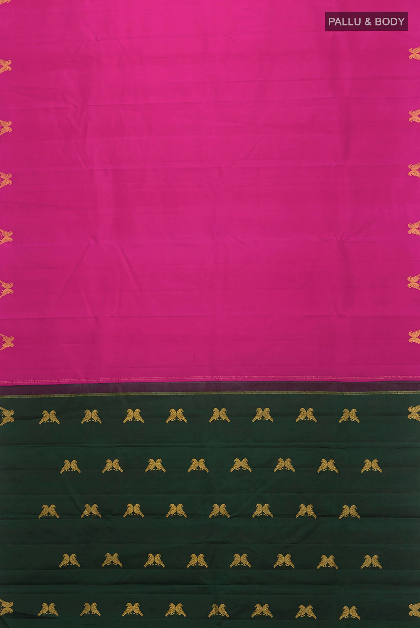 Pink Kanchipuram Silk Saree - Image 6