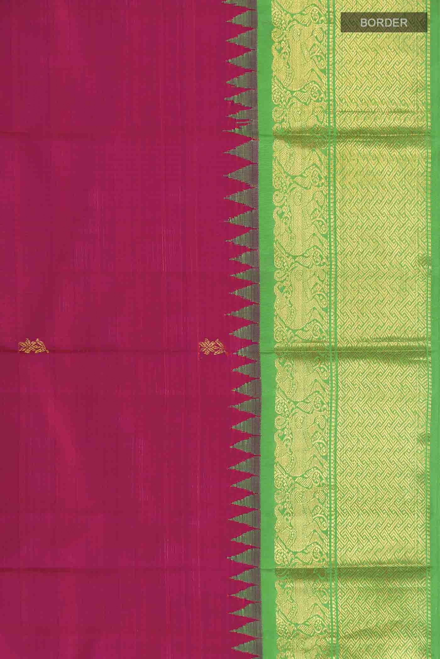 Pink Kanjivaram Silk Saree - Image 3